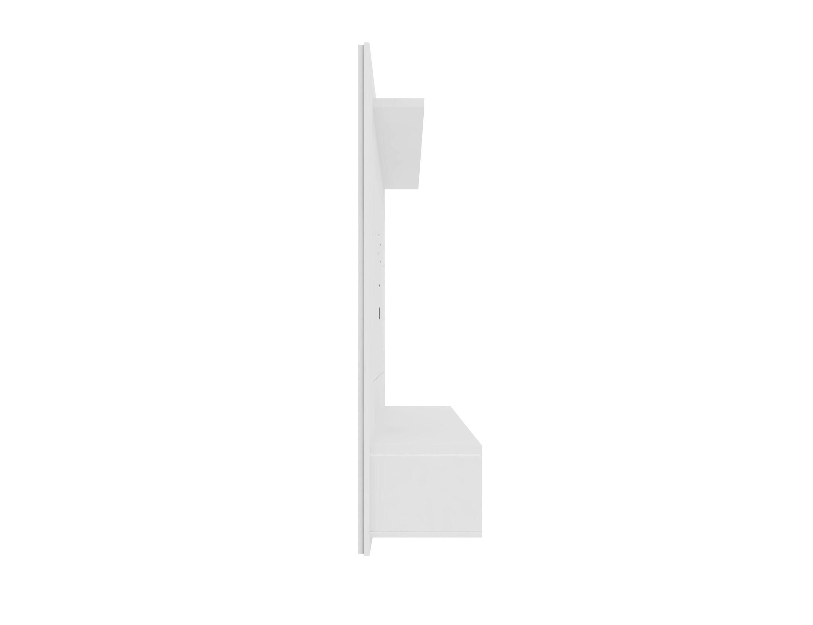 Manhattan Comfort Liberty Floating Entertainment Center, White, large