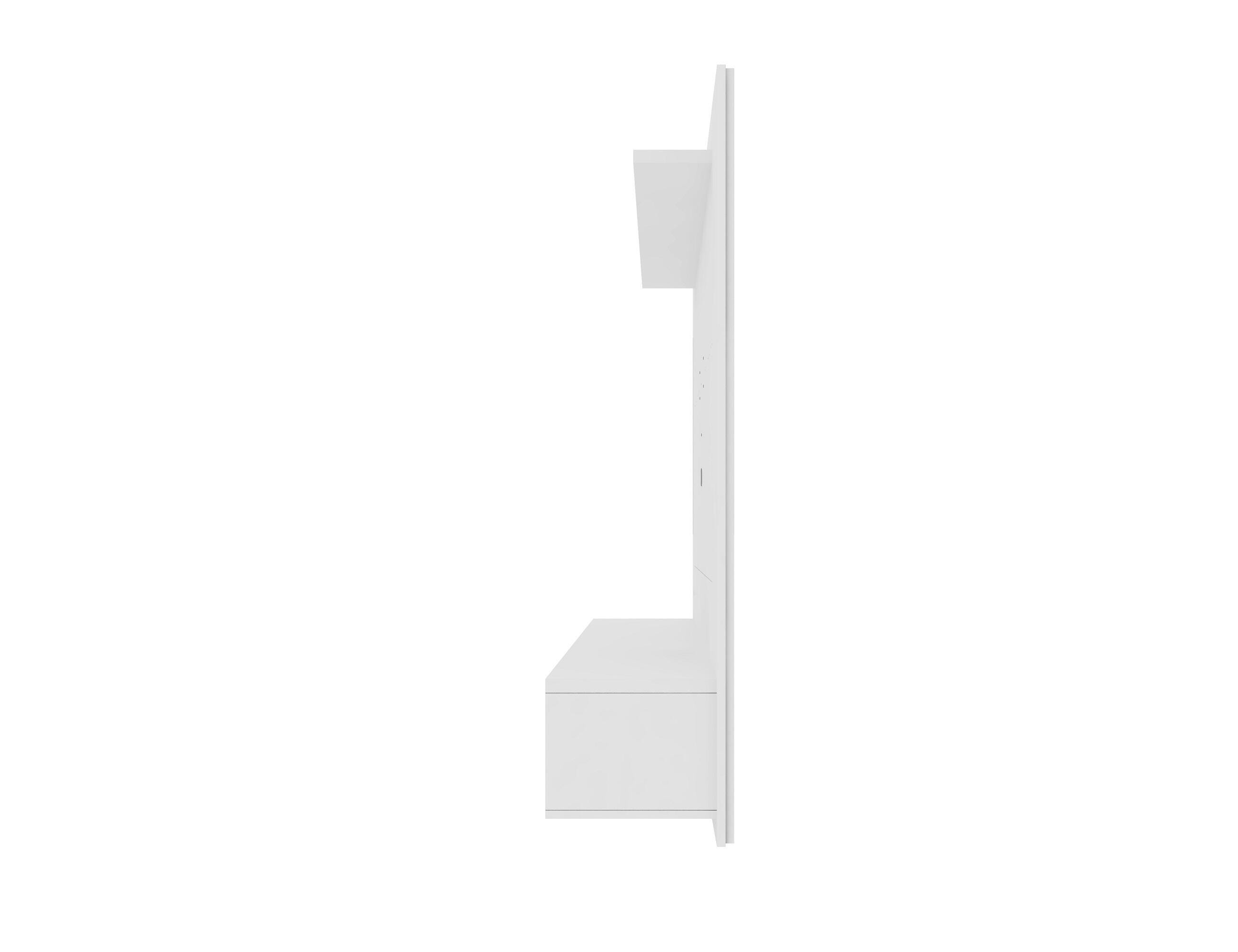 Manhattan Comfort Liberty Floating Entertainment Center, White, large