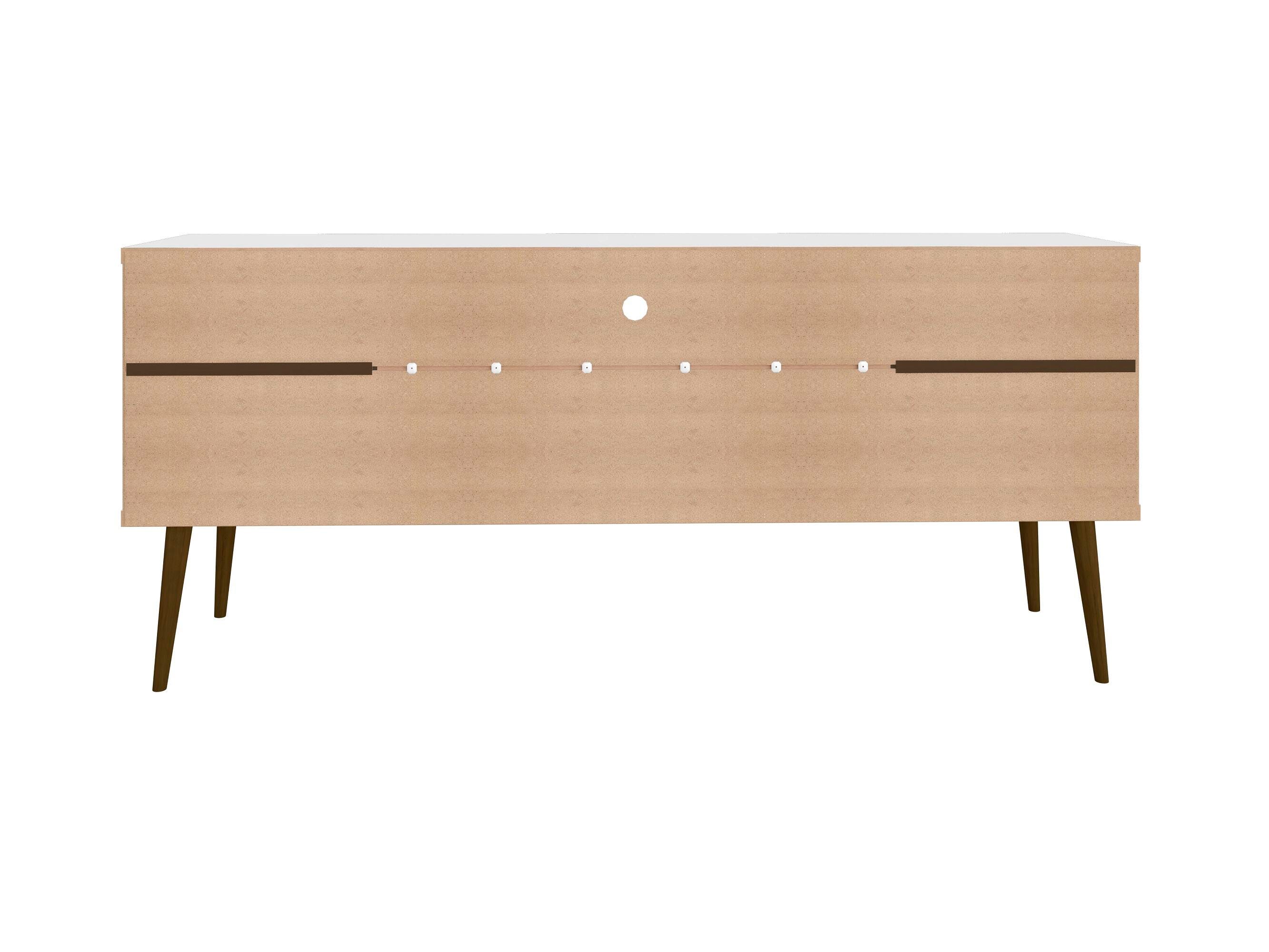 Manhattan Comfort Bradley 62.99 TV Stand in White, White, large