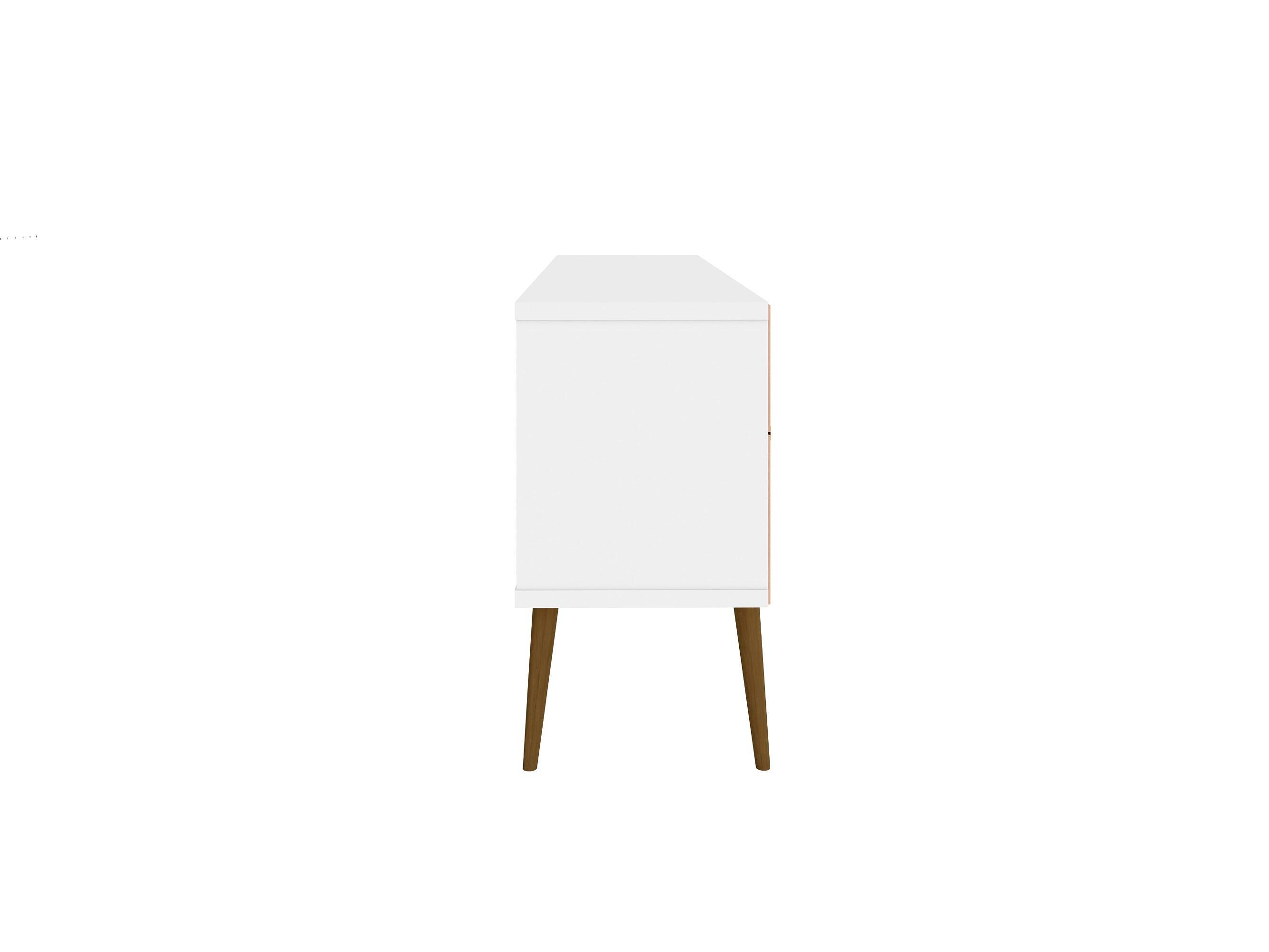 Manhattan Comfort Bradley 62.99 TV Stand in White, White, large