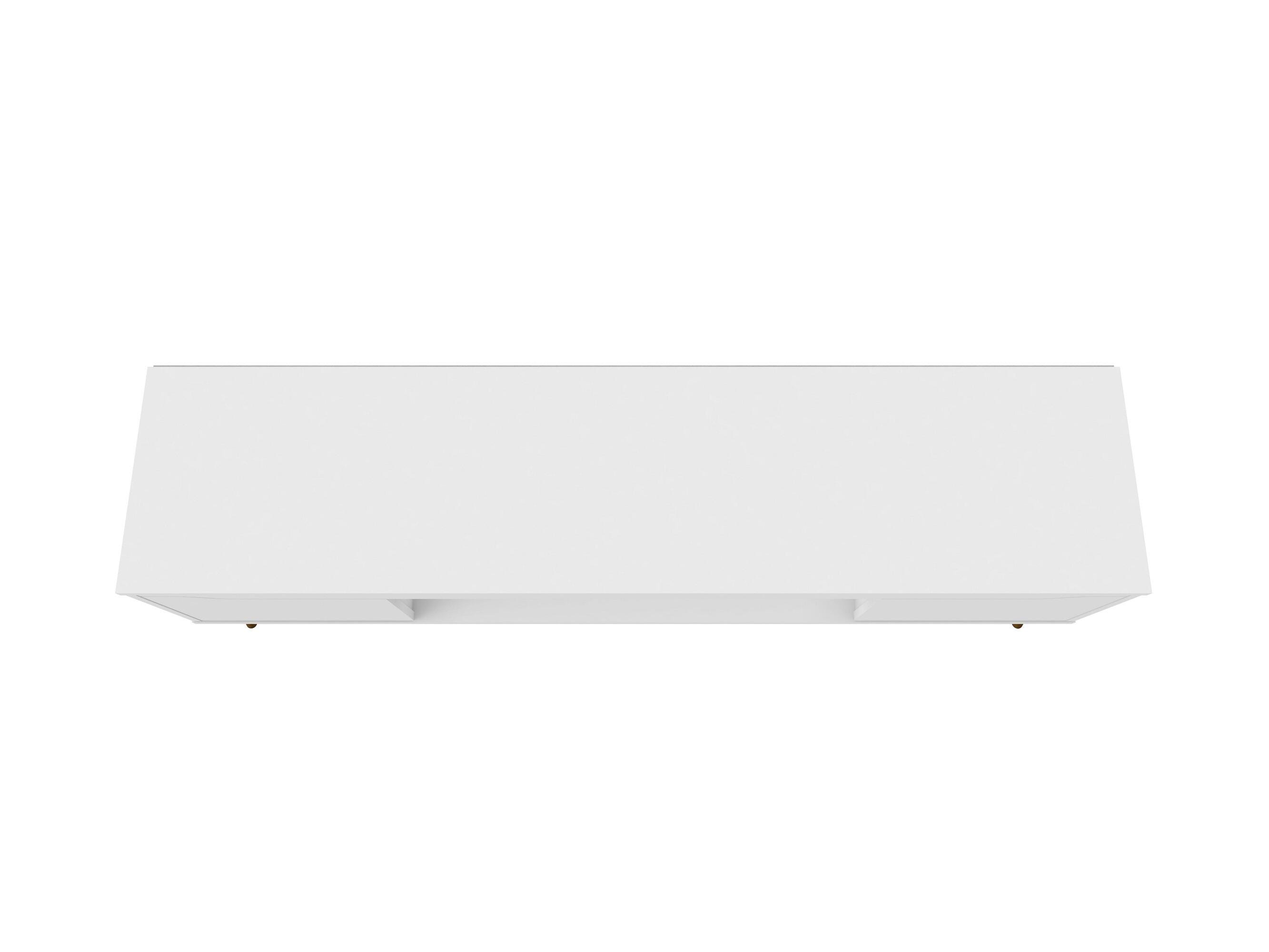 Manhattan Comfort Bradley 62.99 TV Stand in White, White, large