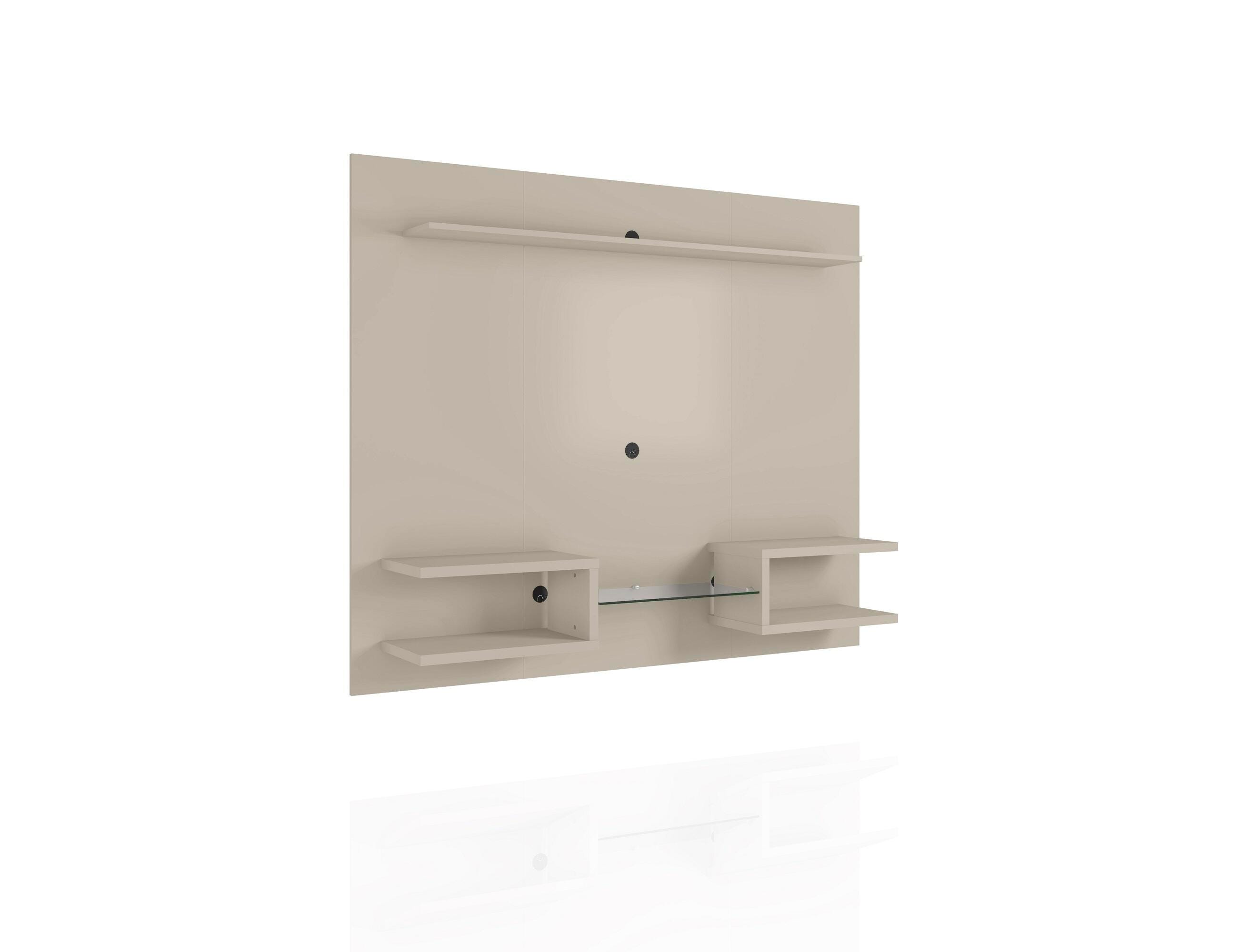 Manhattan Comfort Plaza Floating Entertainment Center, Off White, large