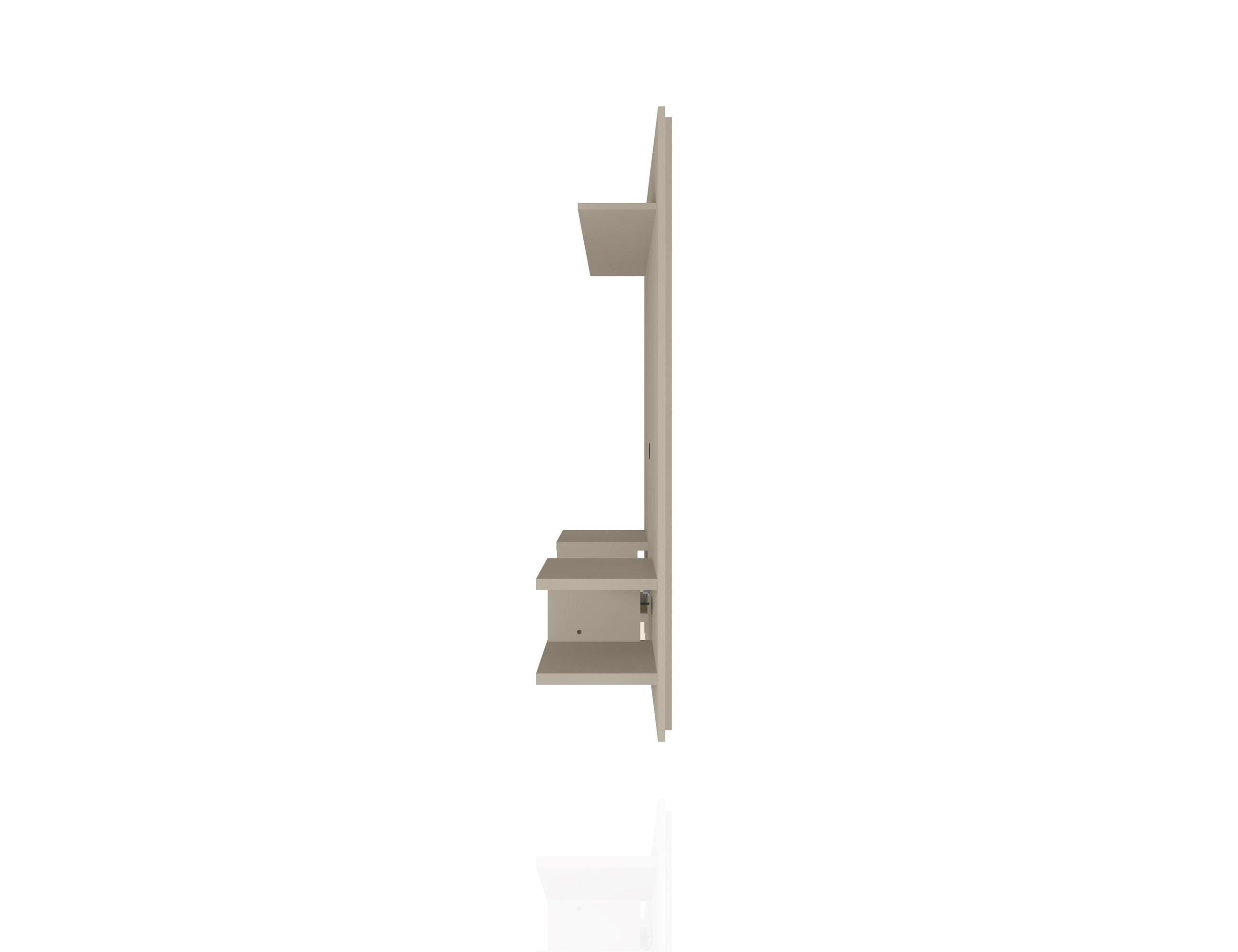 Manhattan Comfort Plaza Floating Entertainment Center, Off White, large