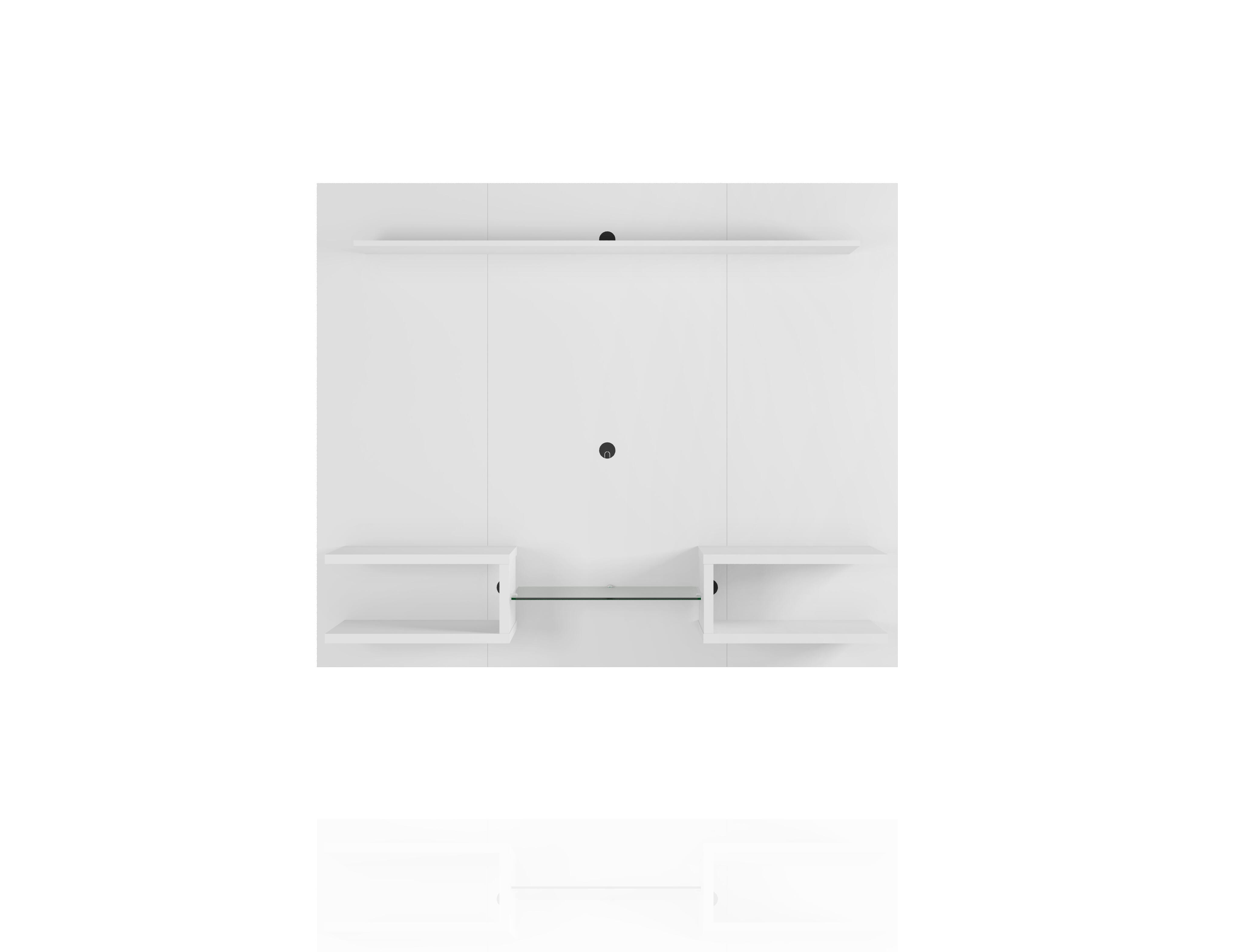 Manhattan Comfort Plaza Floating Entertainment Center, White, large