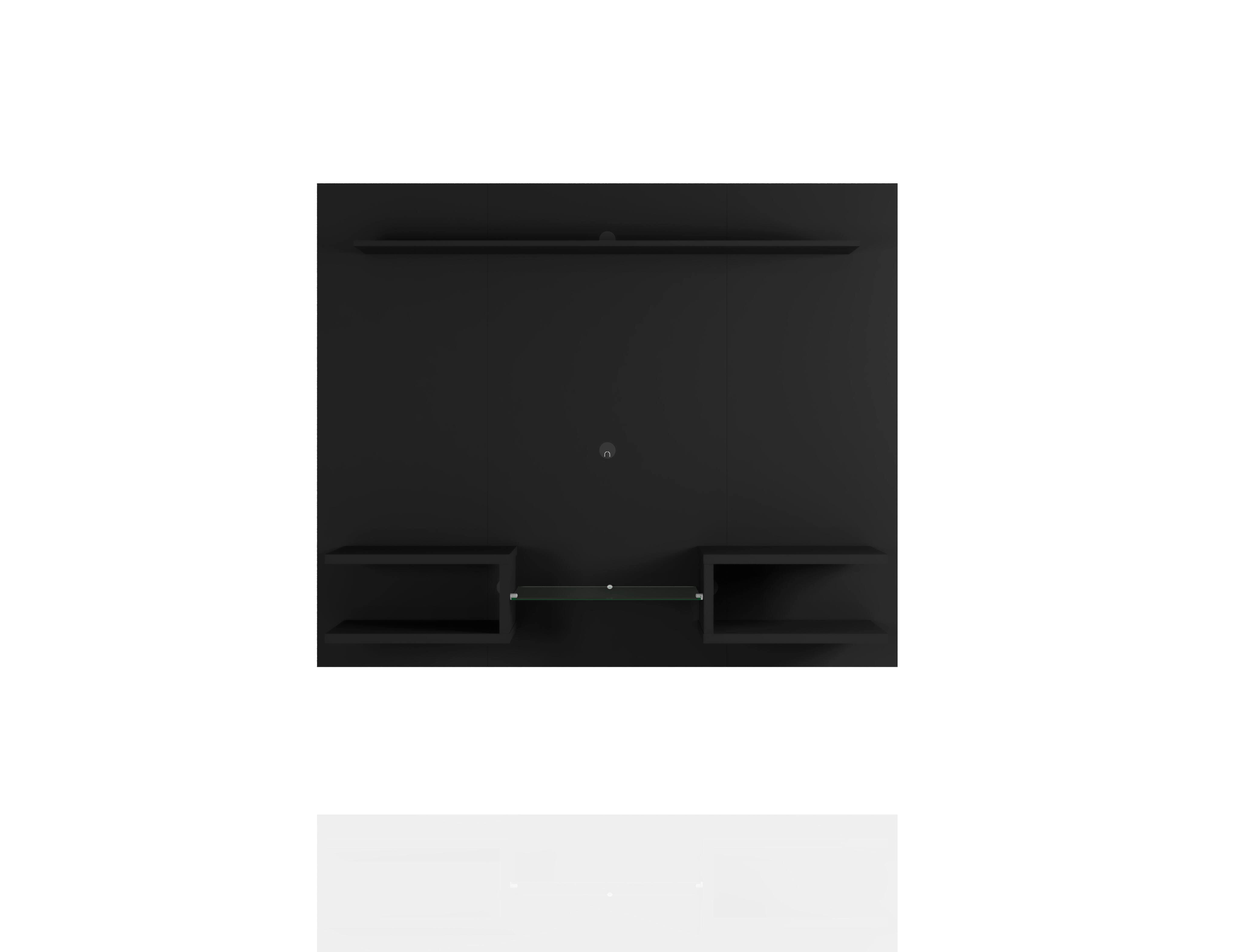 Manhattan Comfort Plaza Floating Entertainment Center, Black, large