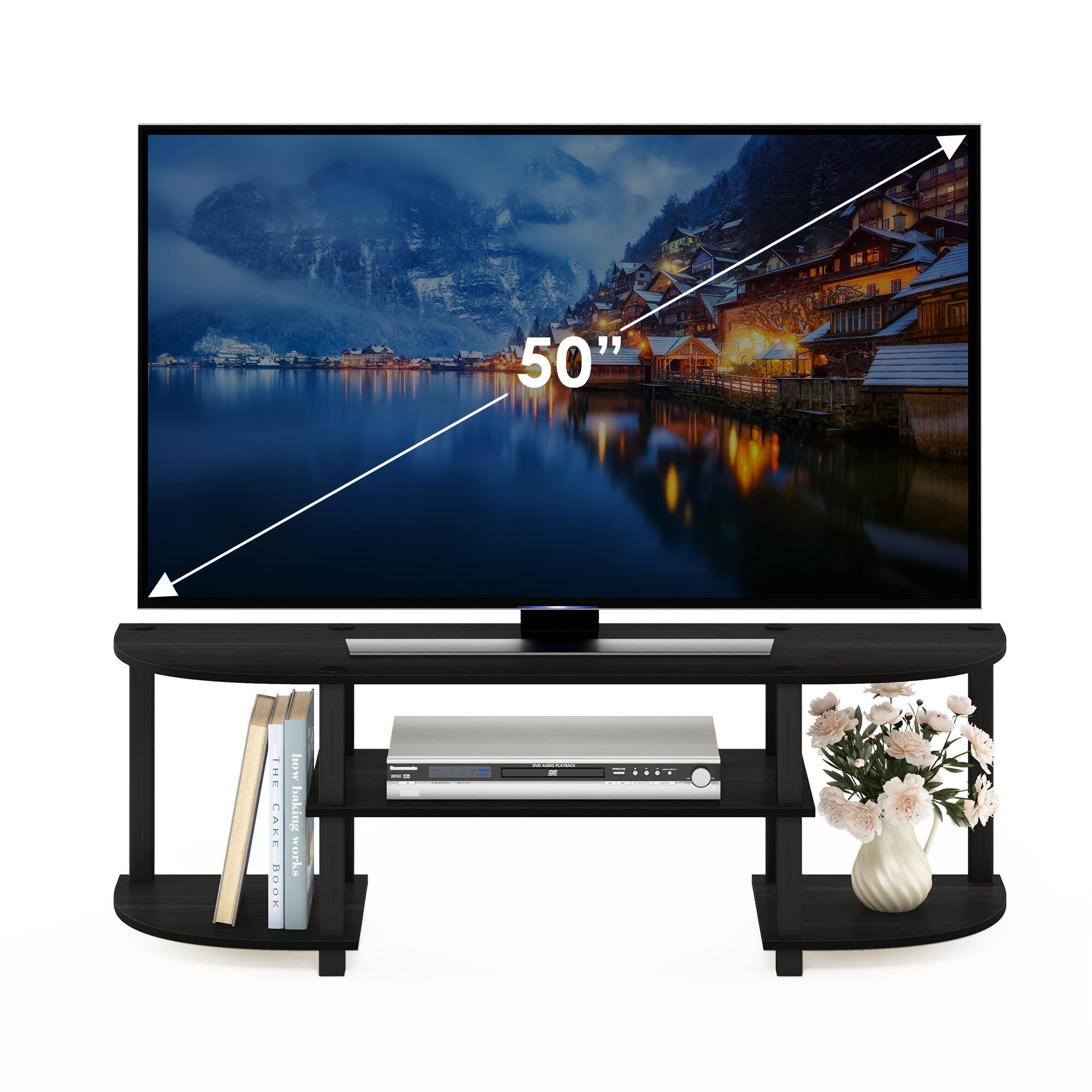 Furinno Turn-N-Tube Easy Assembly Multipurpose Shelf