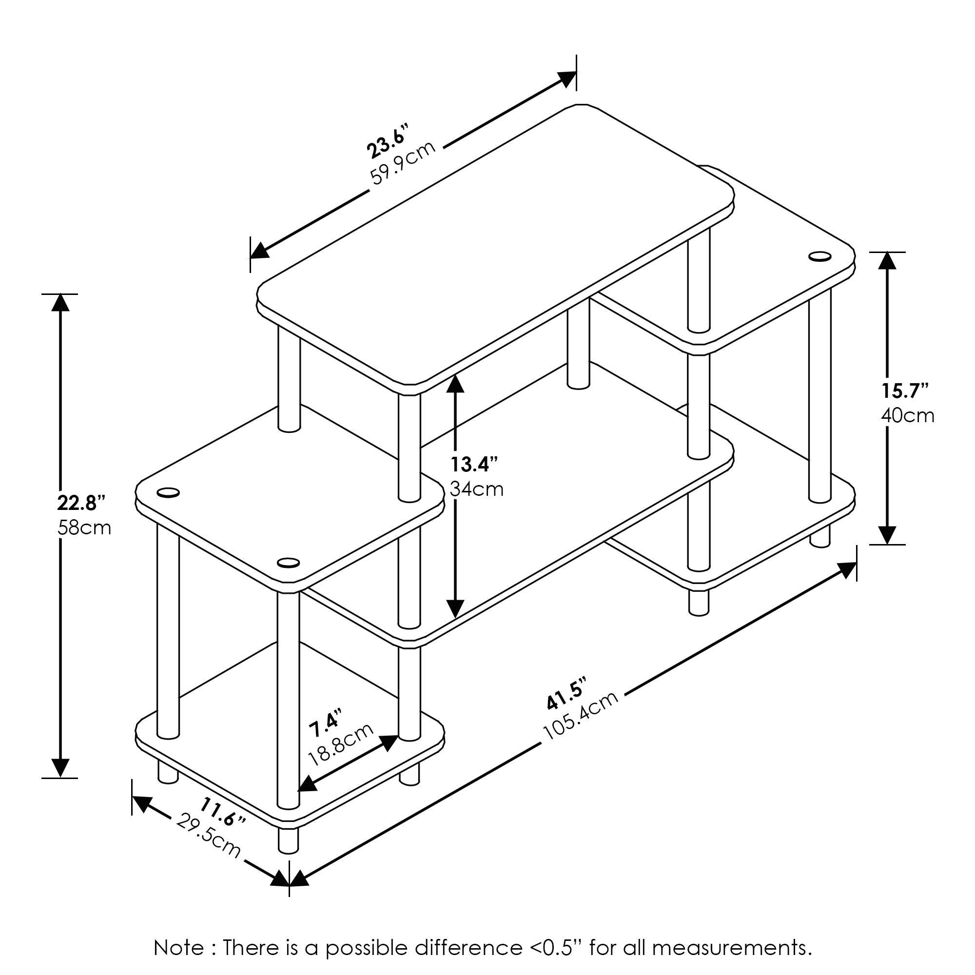 Turn-N-Tube No Tools Entertainment Center, , large