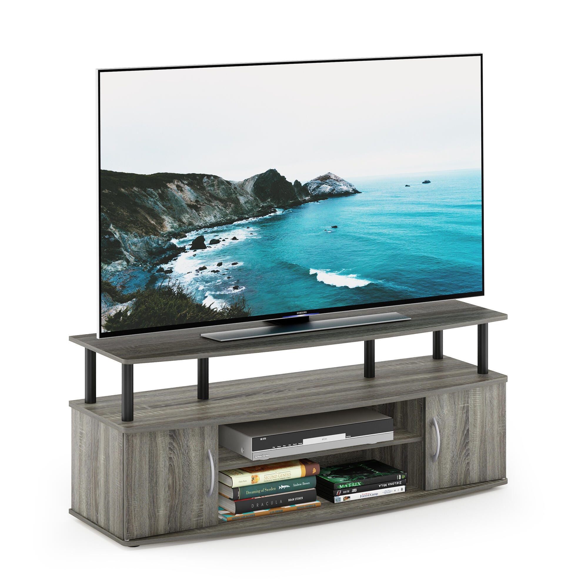 Furinno Jaya 47.25" Large Entertainment Center, , large