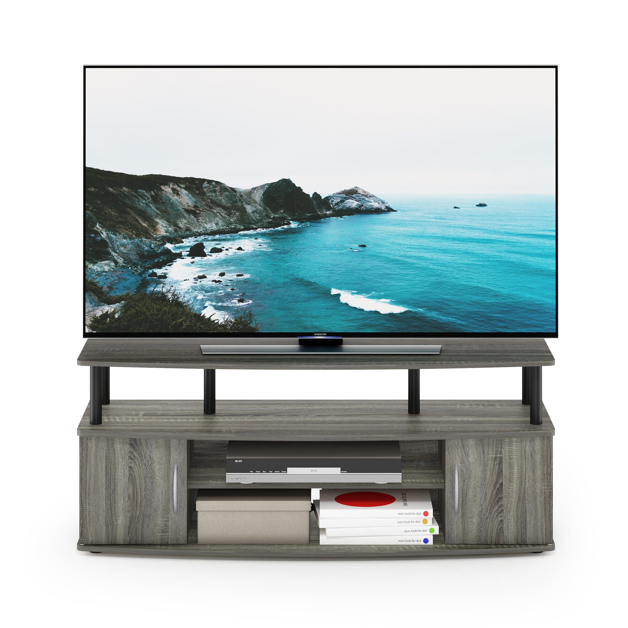 Furinno Jaya 47.25" Large Entertainment Center, , large