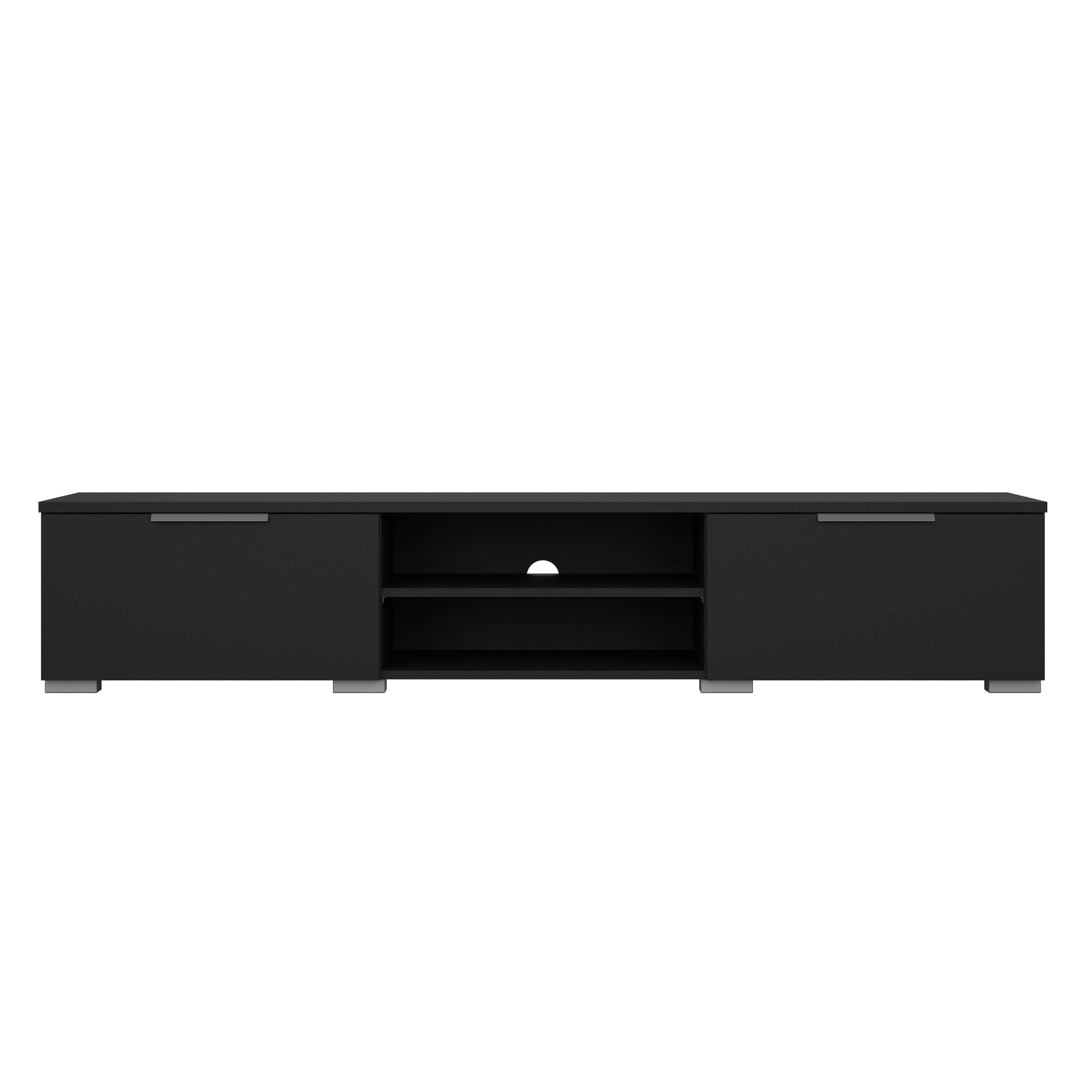 Tvilum Match 68" TV Stand, Black, large
