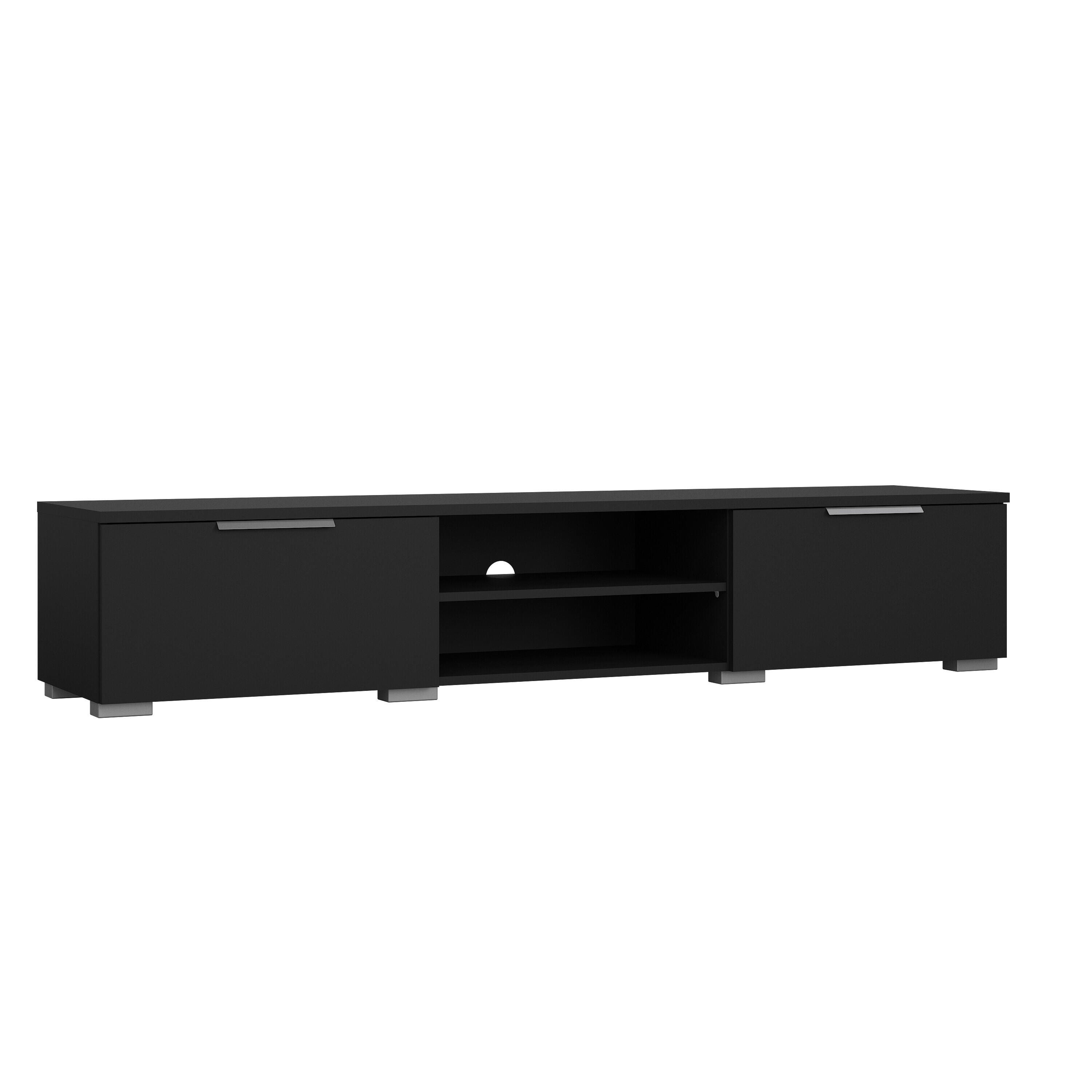 Tvilum Match 68" TV Stand, Black, large