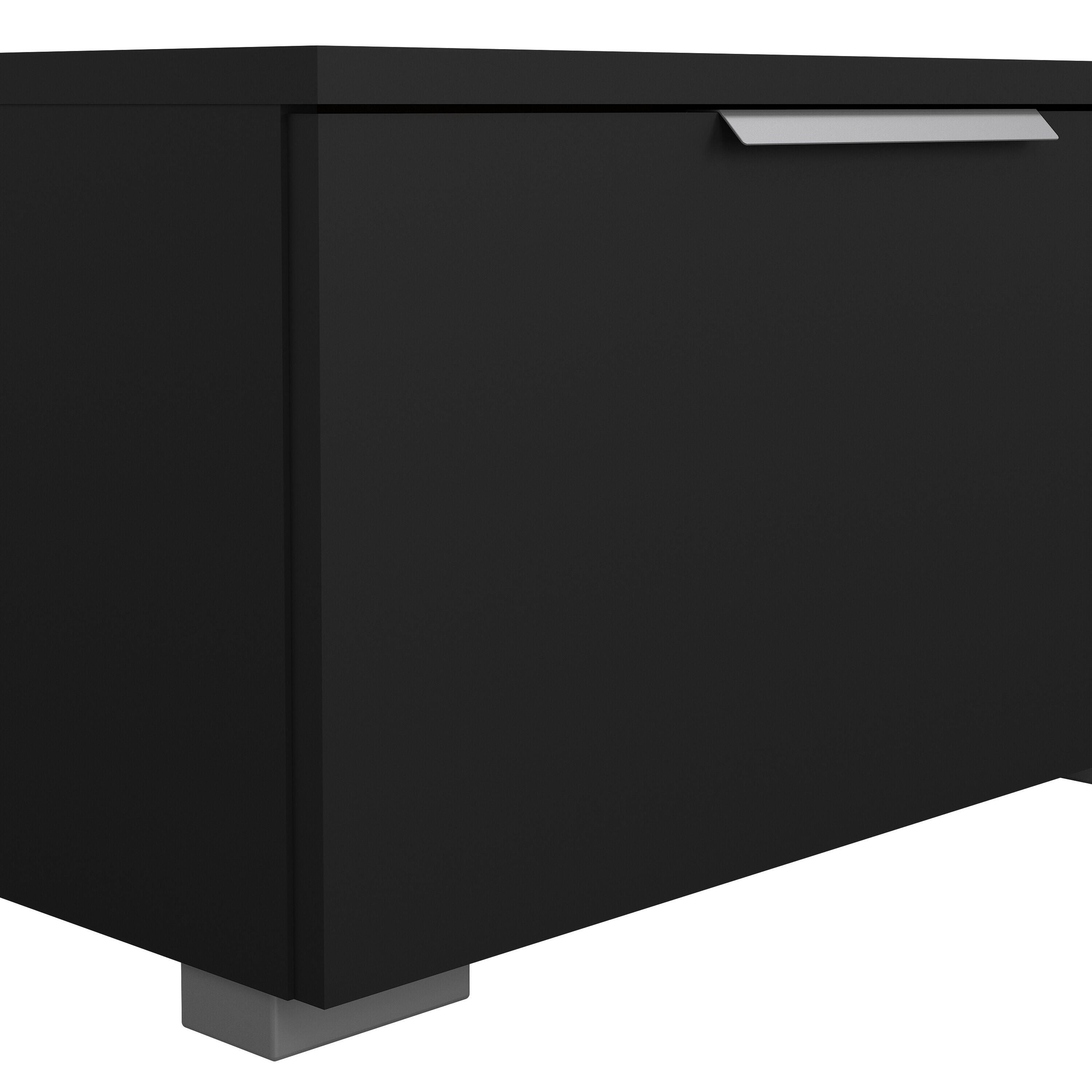 Tvilum Match 68" TV Stand, Black, large