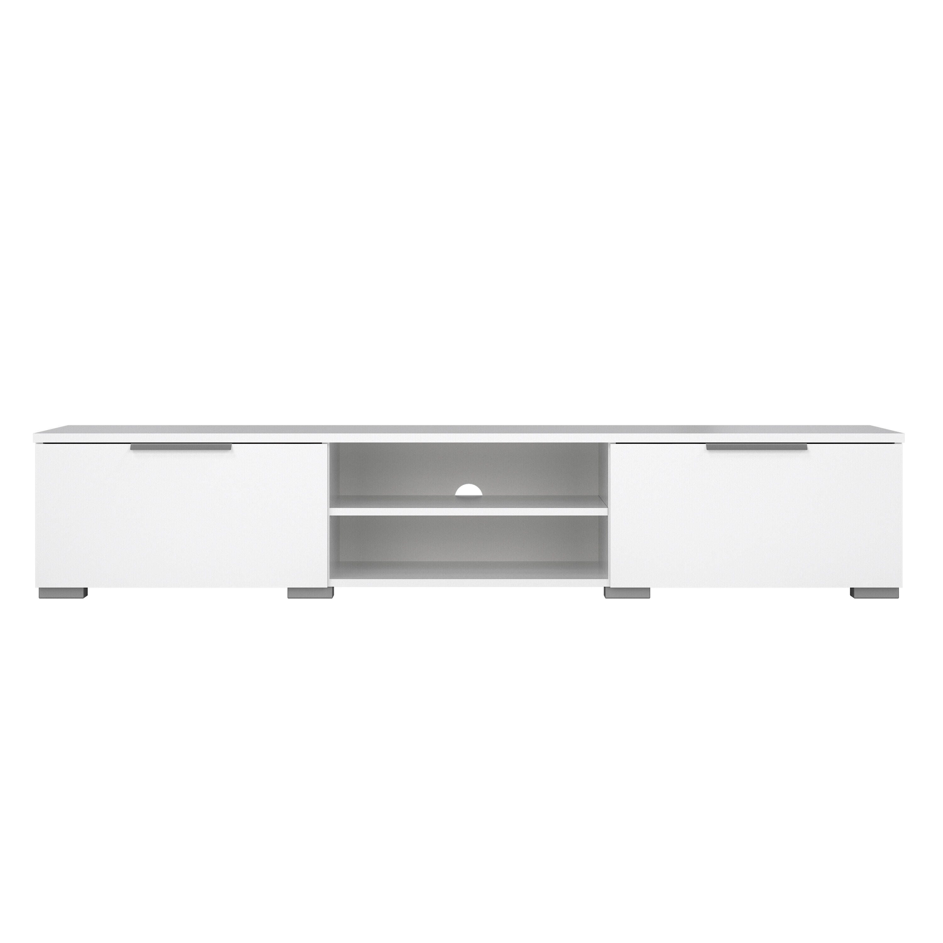 Tvilum Match 68" TV Stand, White, large