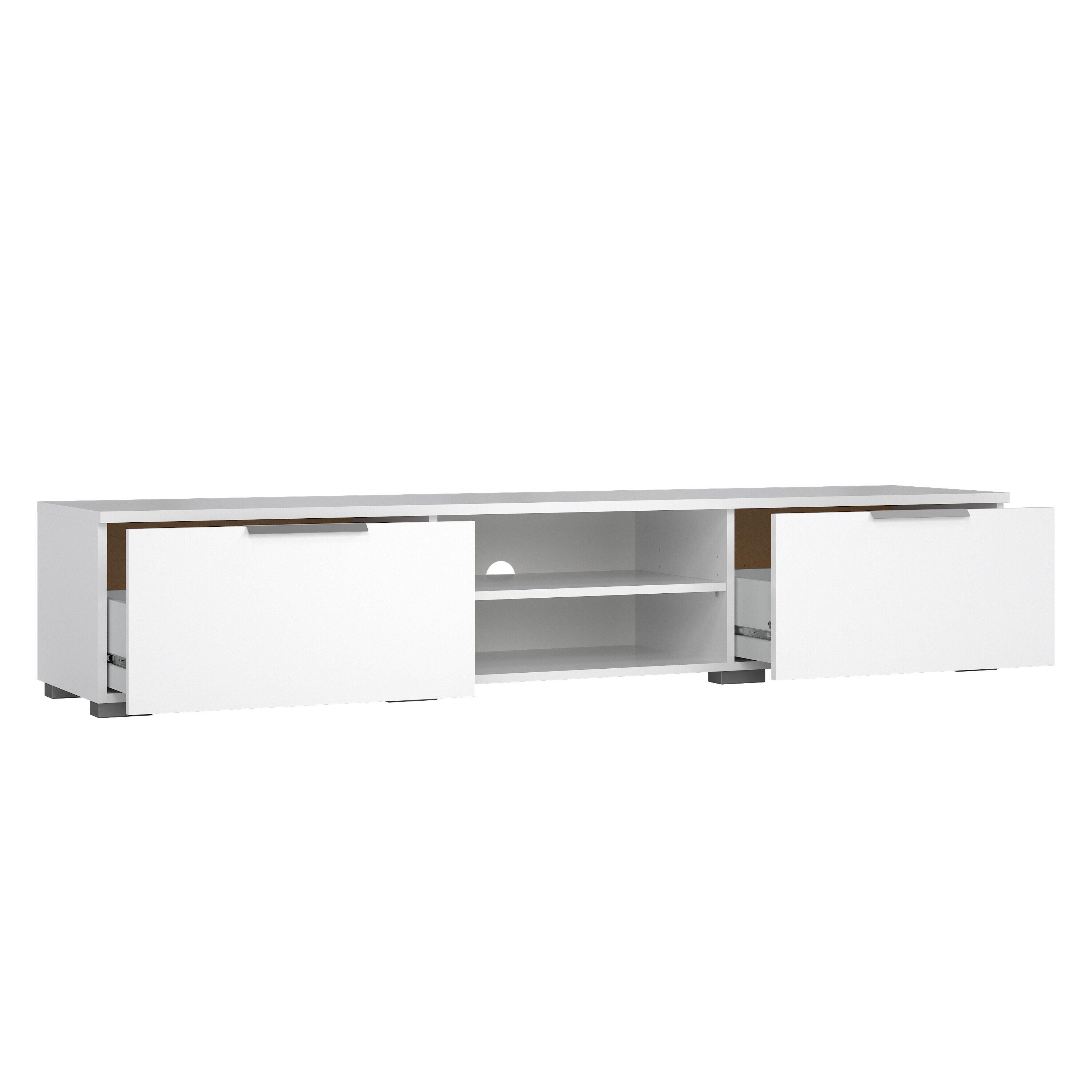 Tvilum Match 68" TV Stand, White, large