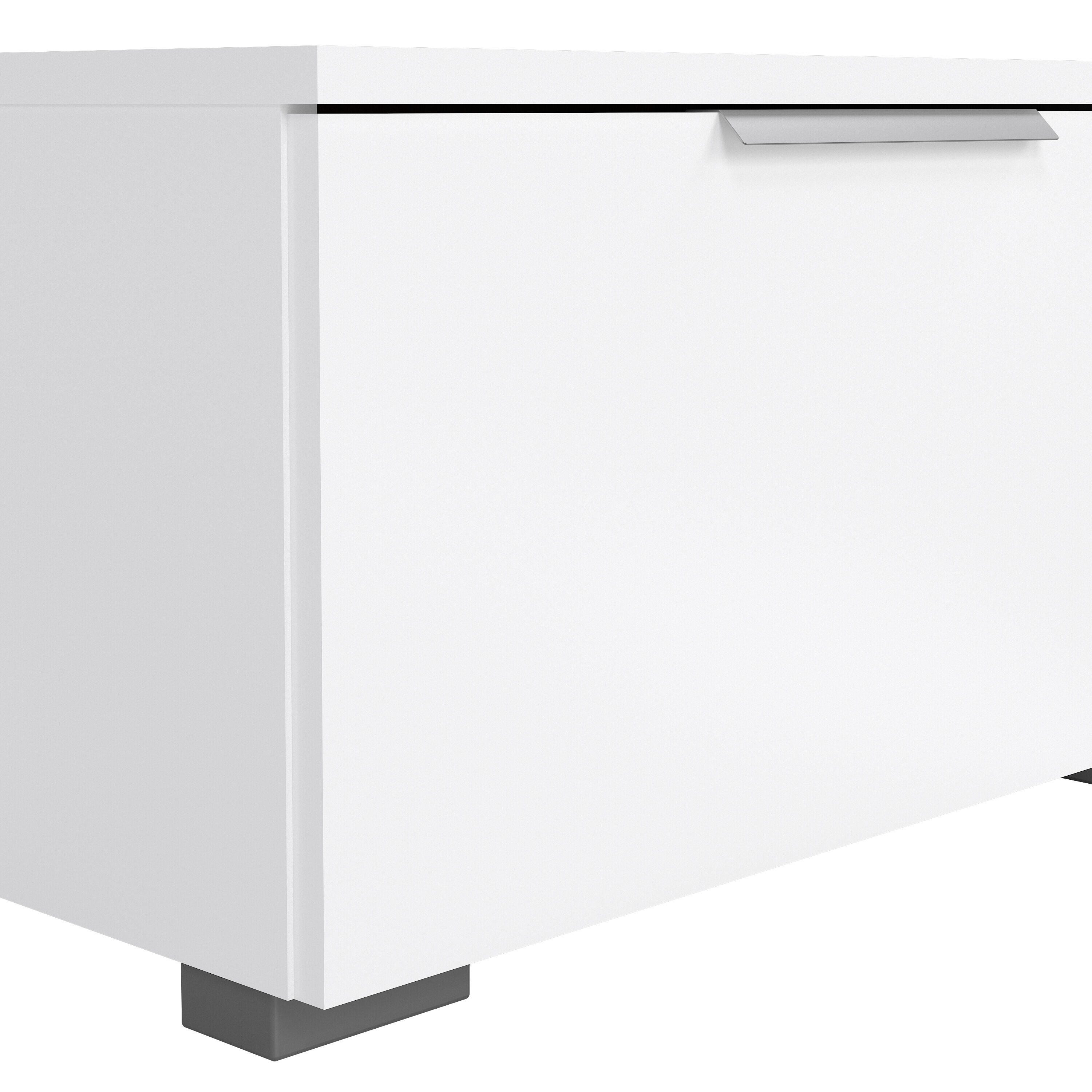 Tvilum Match 68" TV Stand, White, large