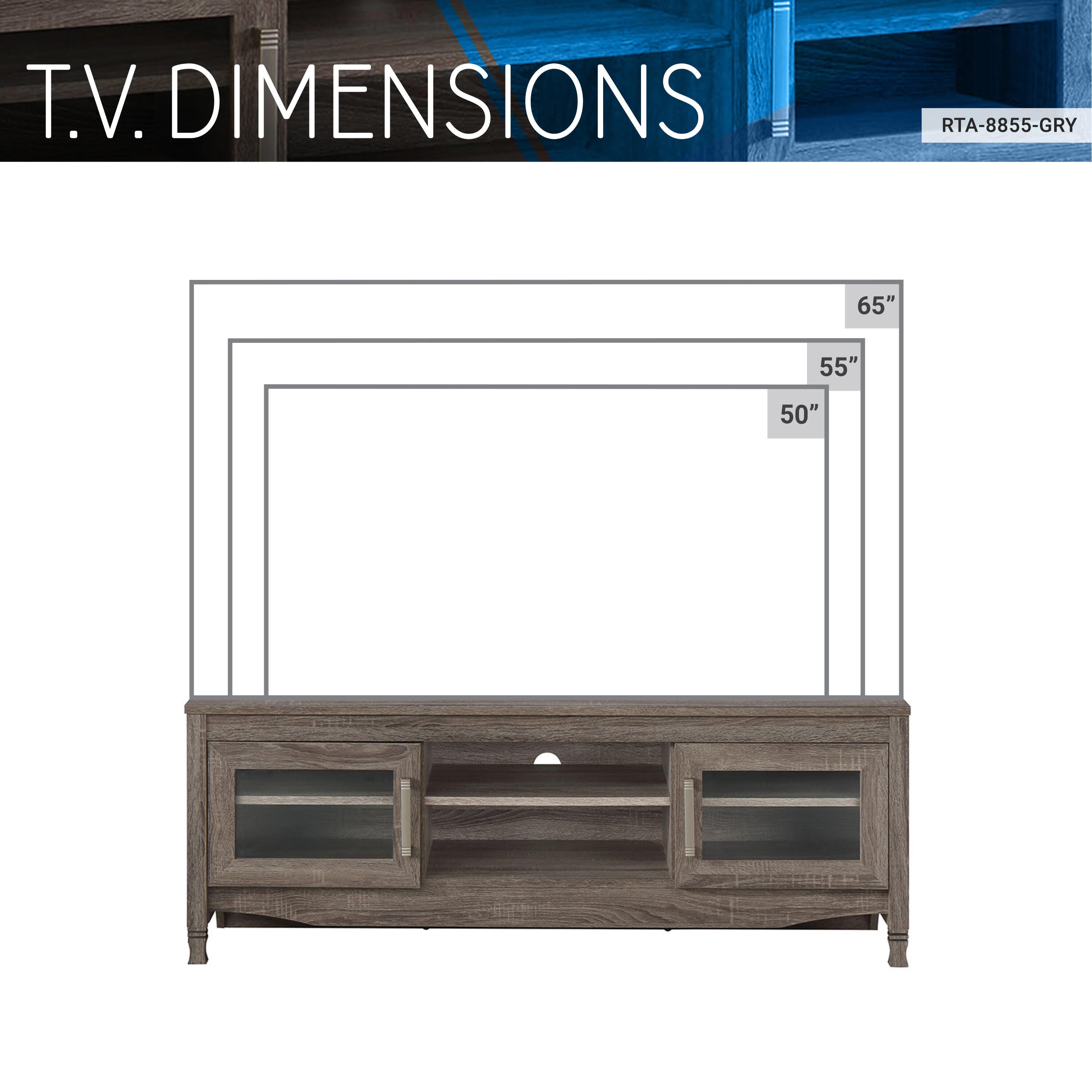 Techni Mobili 53" TV Stand, , large