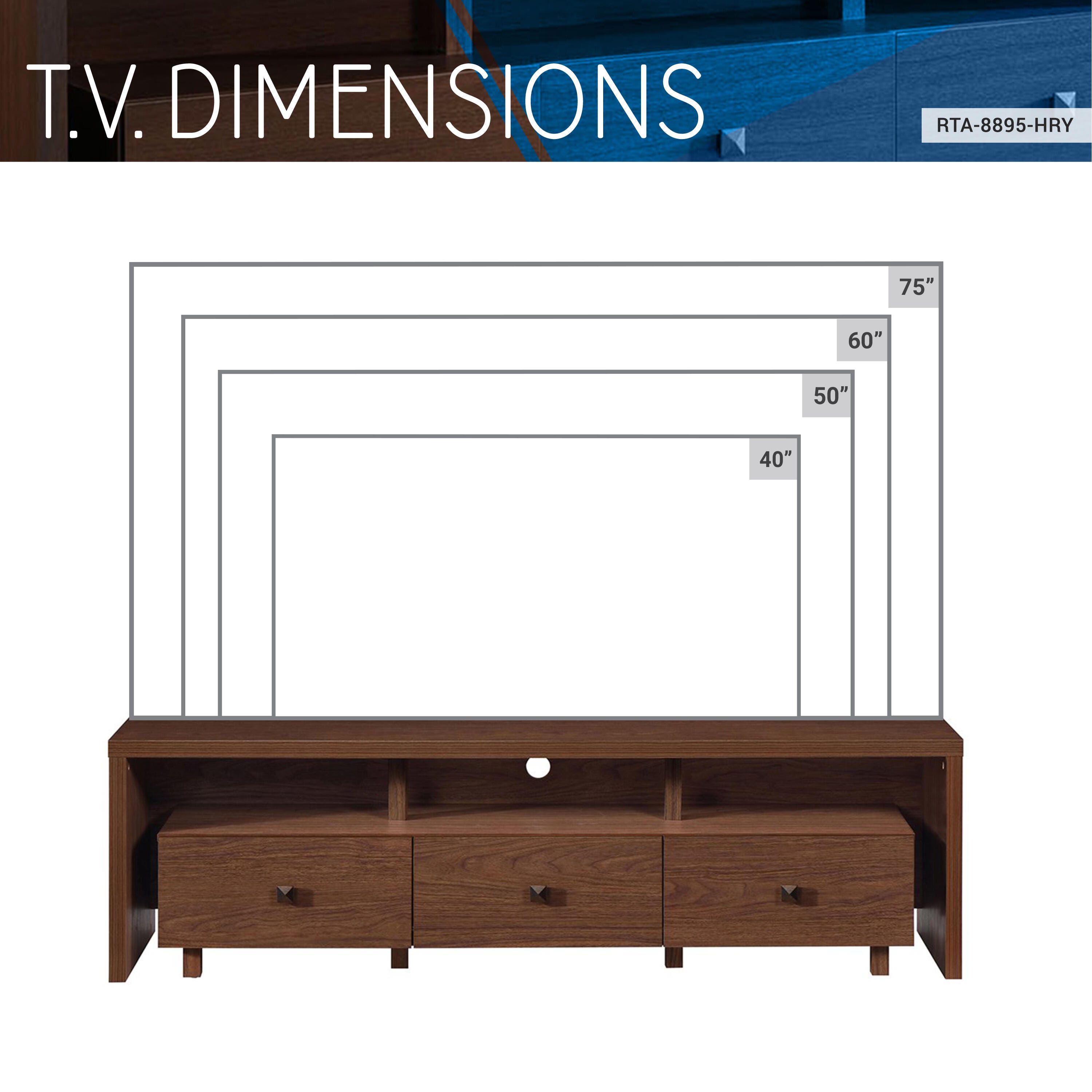 Techni Mobili 71" TV Stand with Storage, , large
