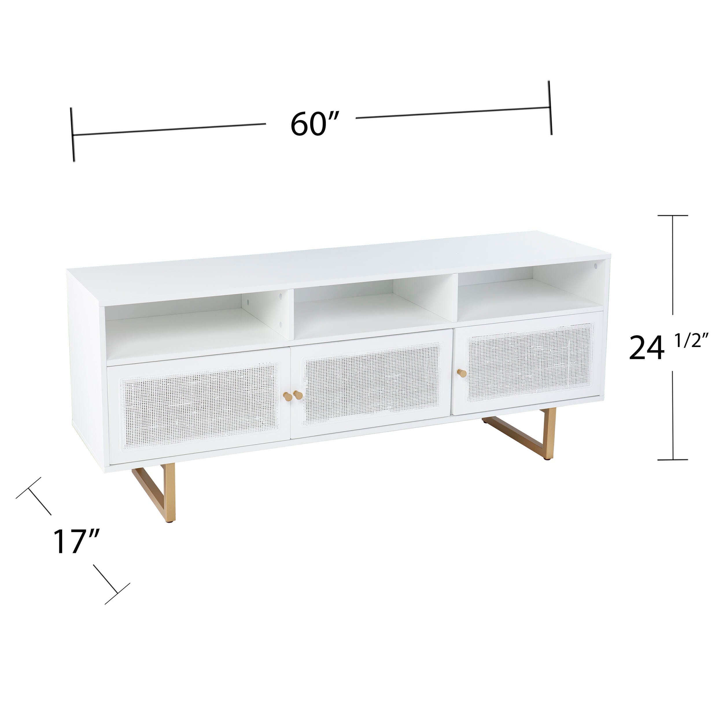 Southern Enterprises Aspen Media Console with Storage, , large