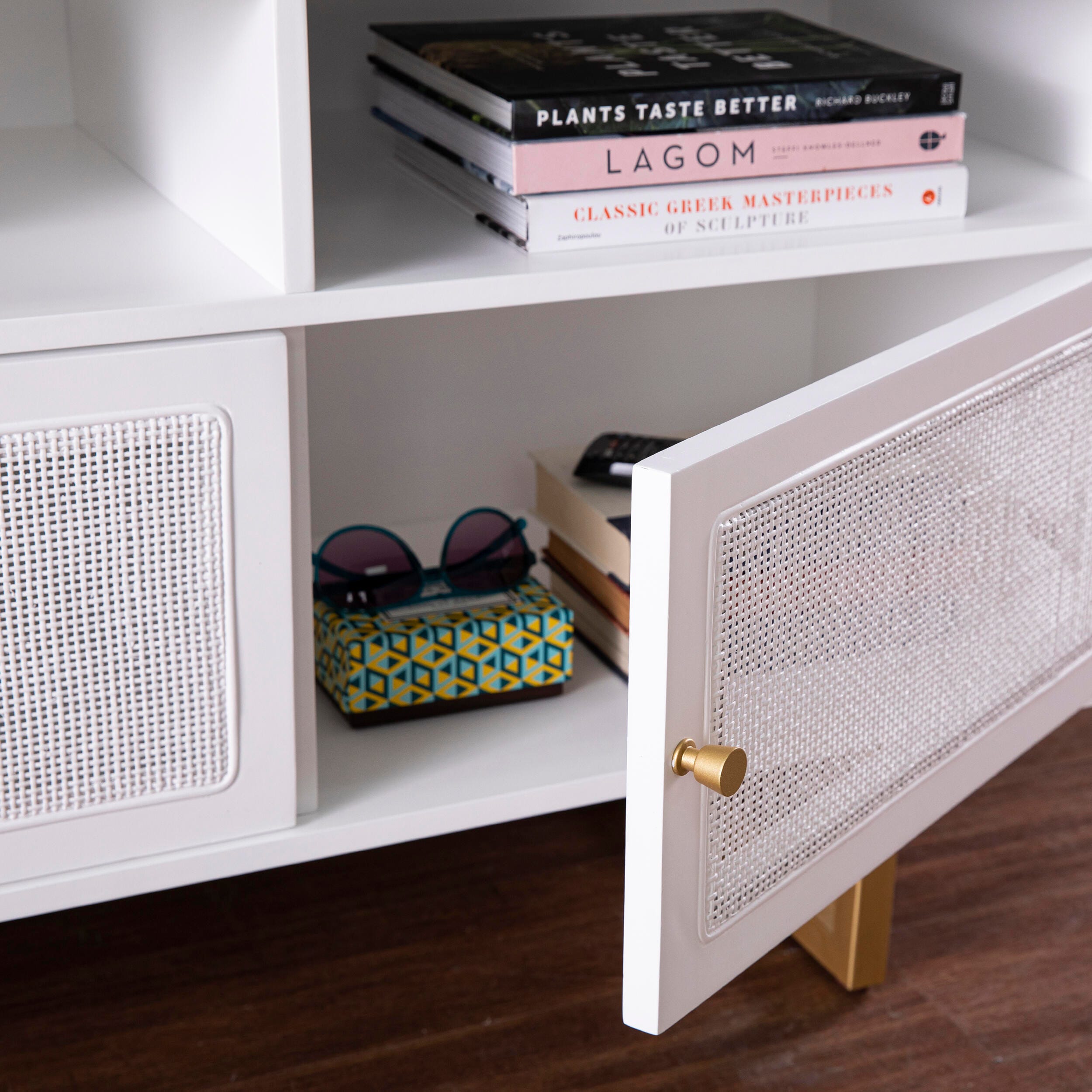Southern Enterprises Aspen Media Console with Storage, , large