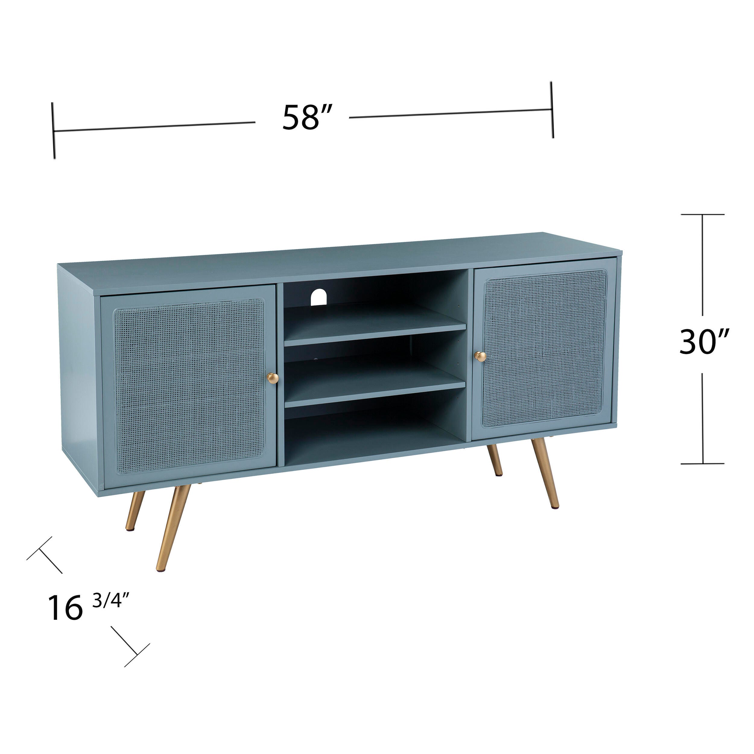 Southern Enterprises Belferd Media Console with Storage, , large