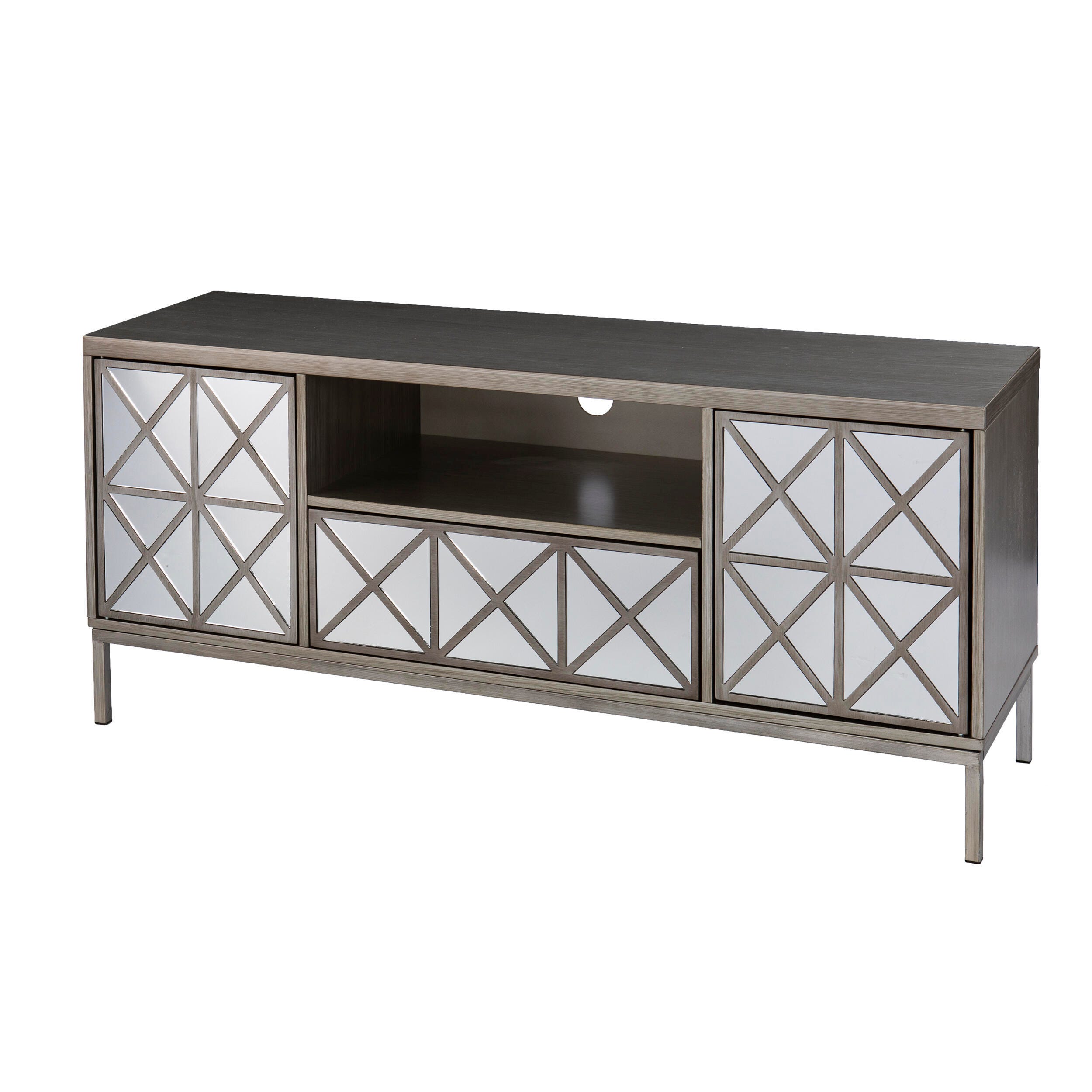 Southern Enterprises Bariella Storage Media Stand, , large