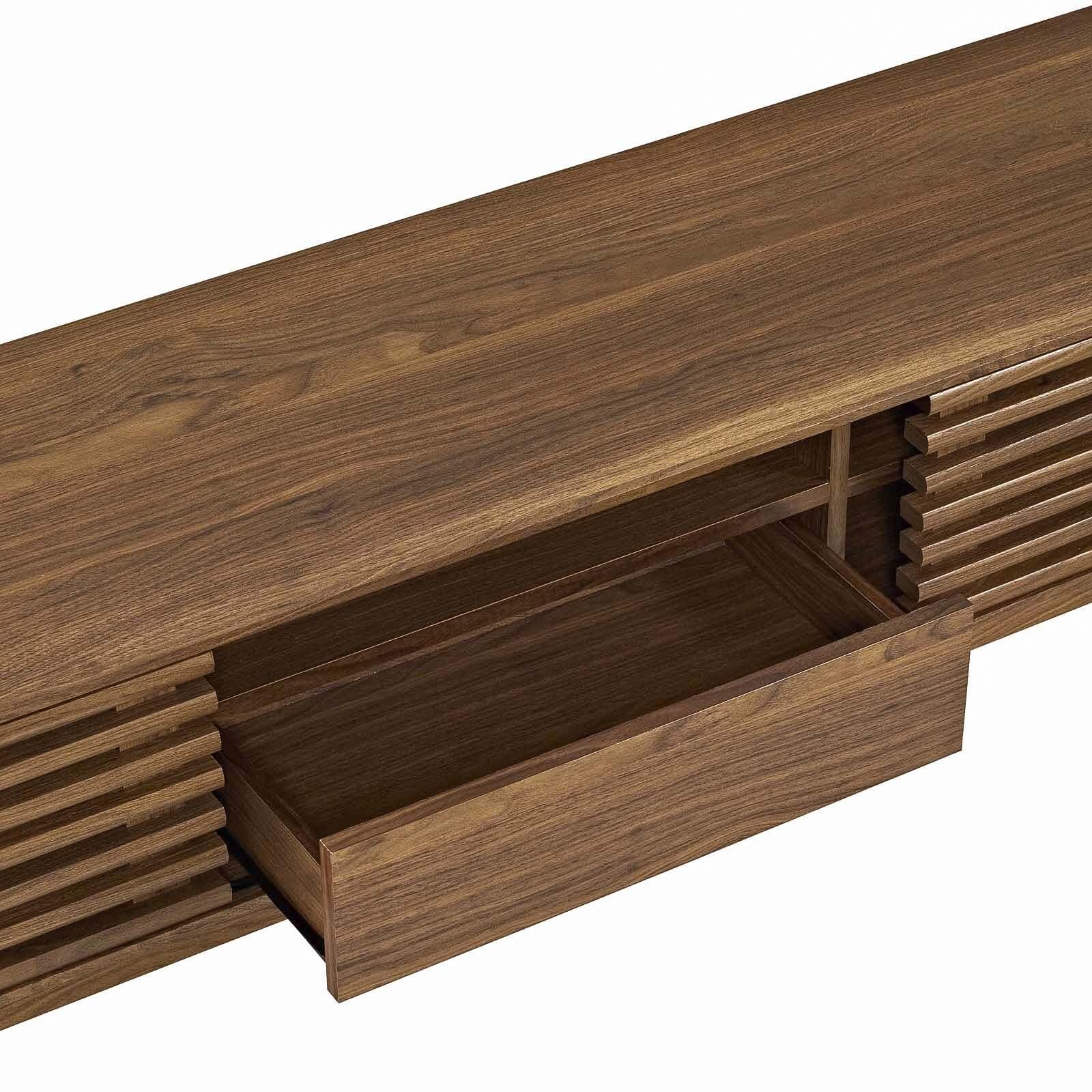 Modway Render 59" 1-Drawer TV Stand, Walnut, large