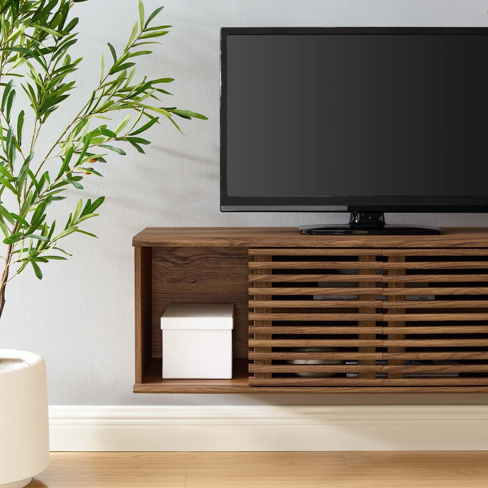 Modway Render Wall-Mount TV Stand for TVs up to 50", , large