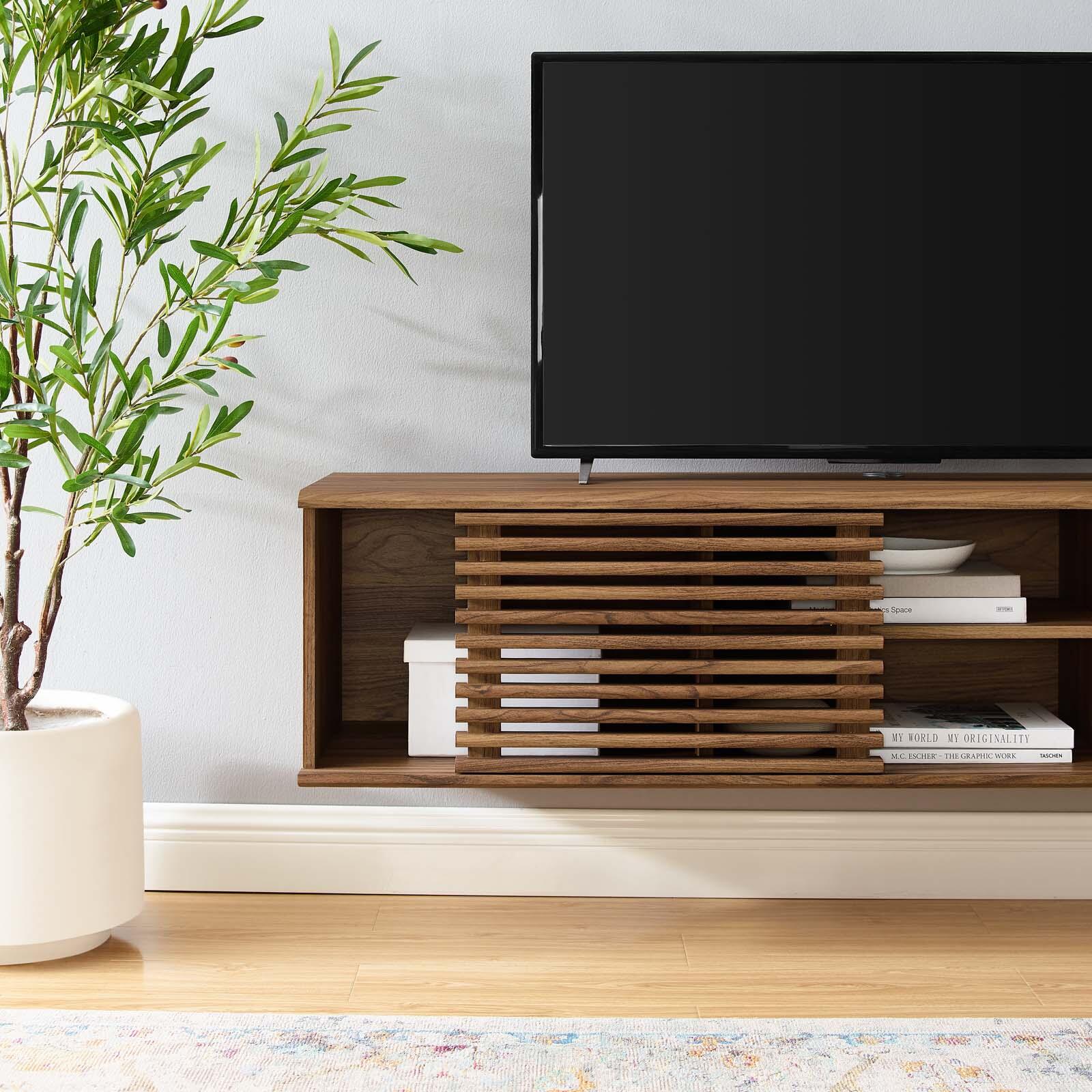 Modway Render Wall-Mount TV Stand for TVs up to 65", , large
