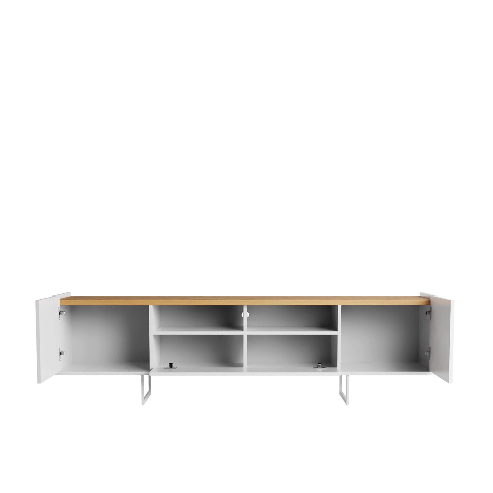 Manhattan Comfort Winston 70.86" TV Stand with 6 Shelves, , large