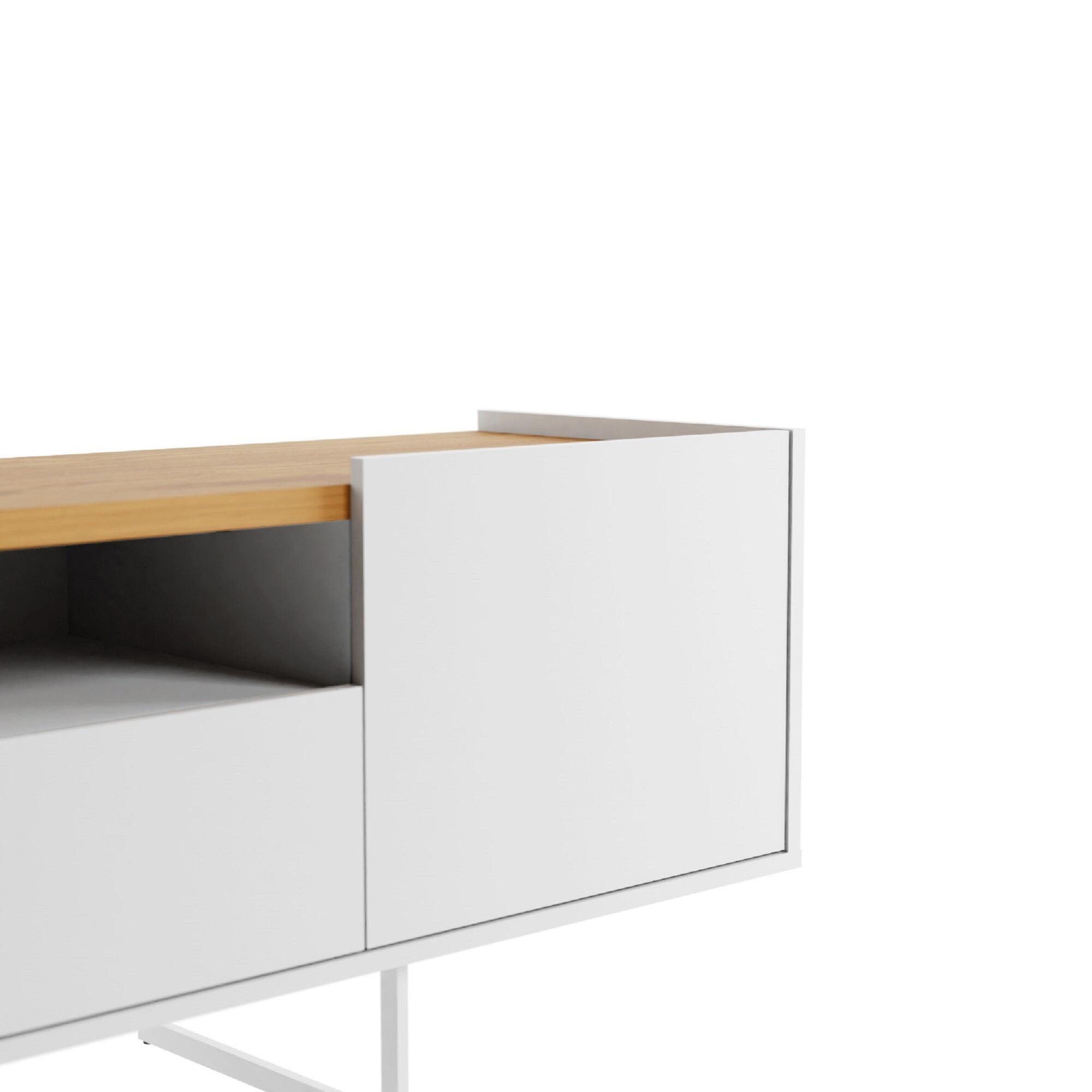 Manhattan Comfort Winston 70.86" TV Stand with 6 Shelves, , large