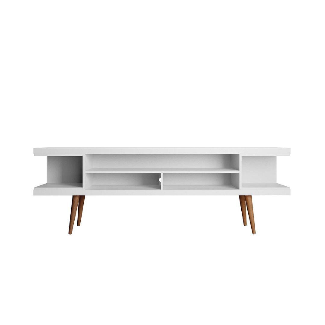 Manhattan Comfort Utopia 70" TV Stand, White, large