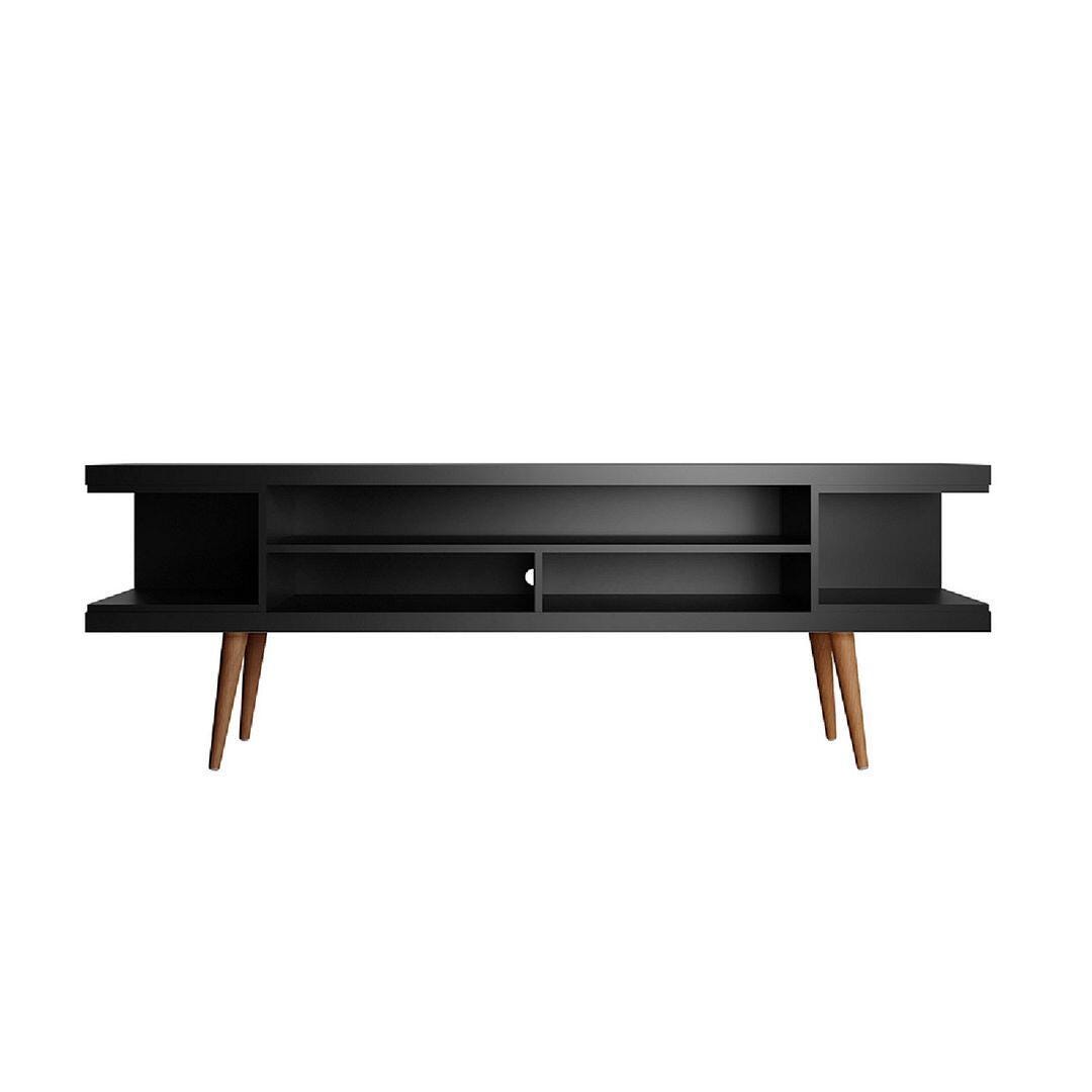 Manhattan Comfort Utopia 70" TV Stand, Black, large
