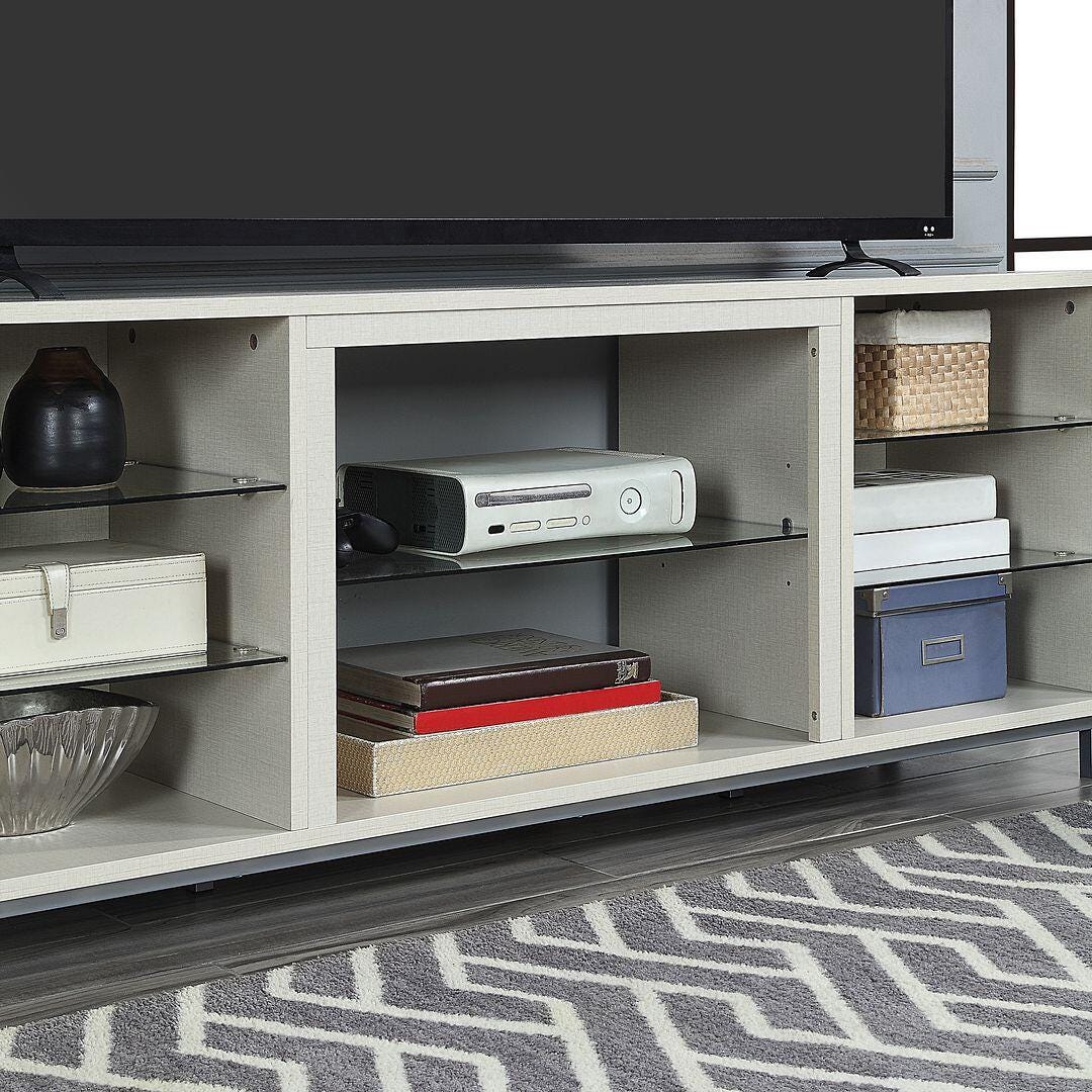 Manhattan Comfort Brighton 60" TV Stand, Beige, large
