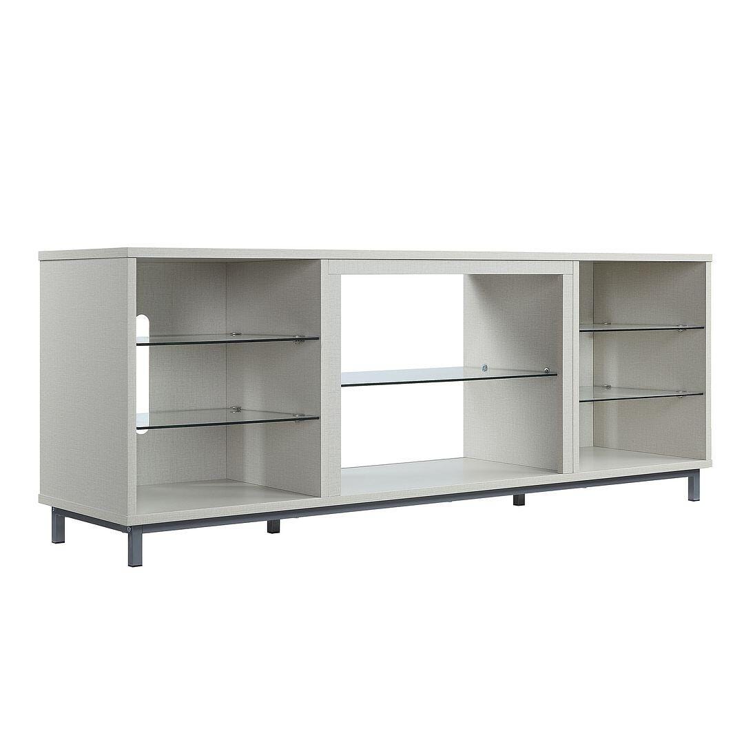 Manhattan Comfort Brighton 60" TV Stand, Beige, large