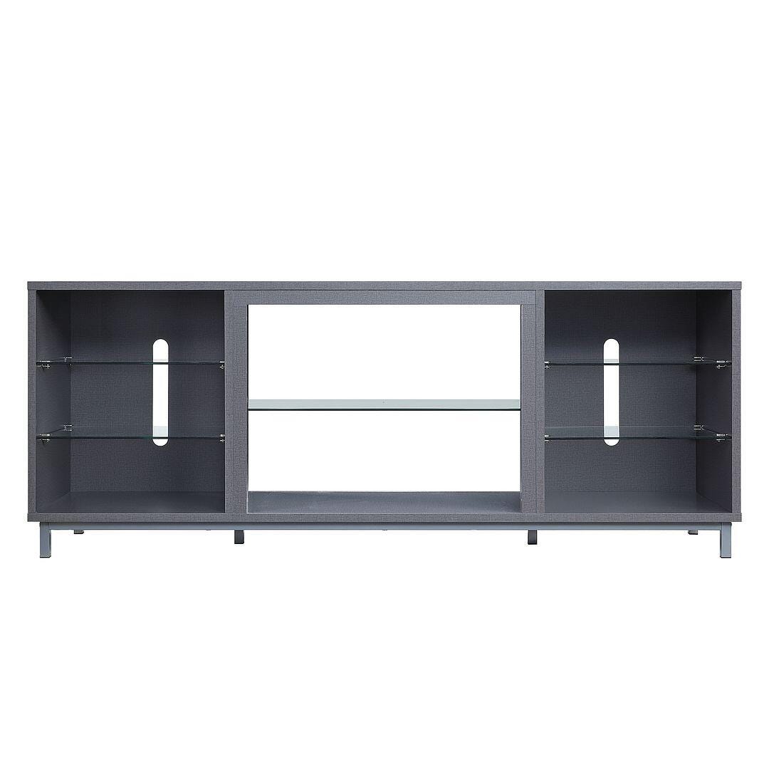 Manhattan Comfort Brighton 60" TV Stand, Gray, large