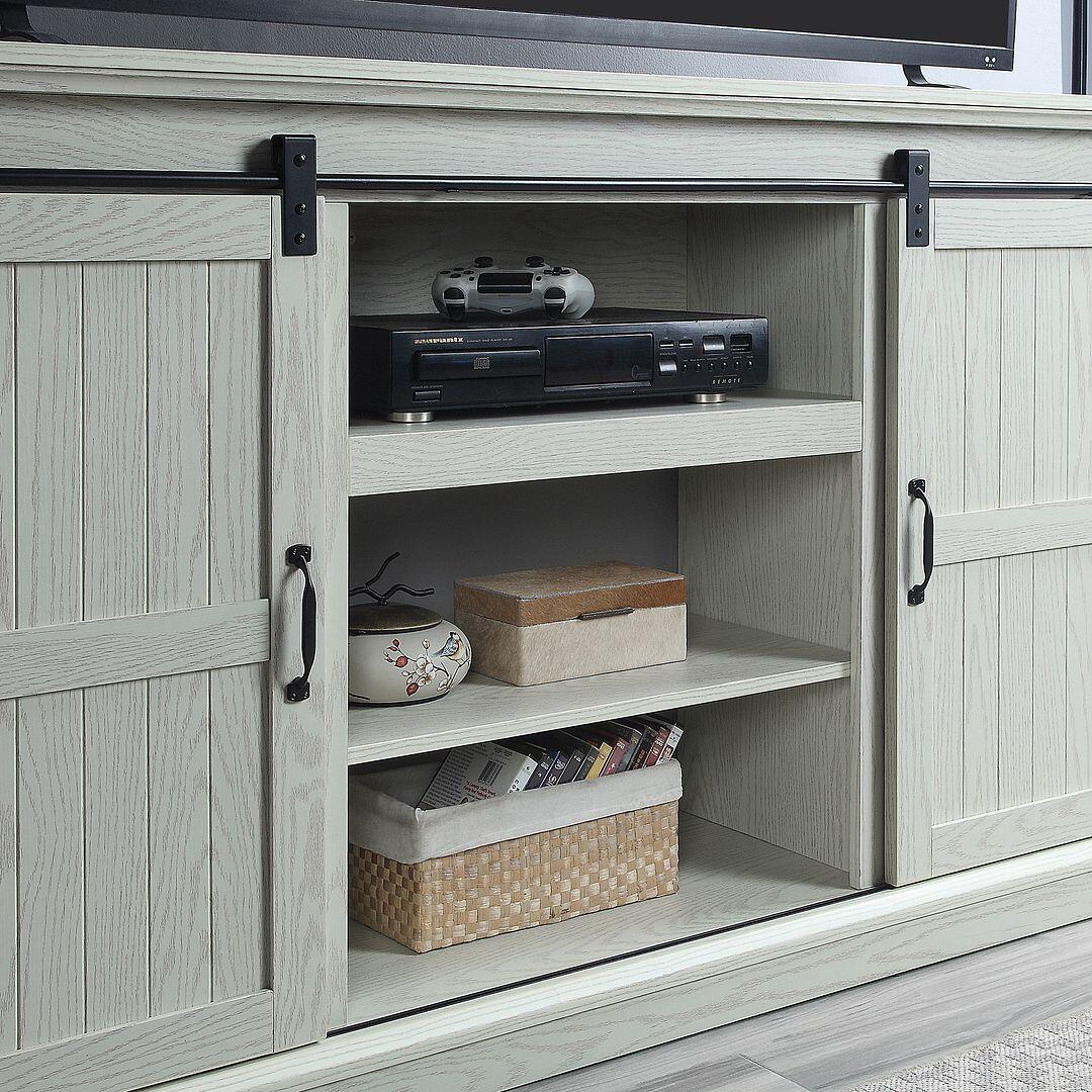 Manhattan Comfort Myrtle 60" TV Stand, Cream Oak, large