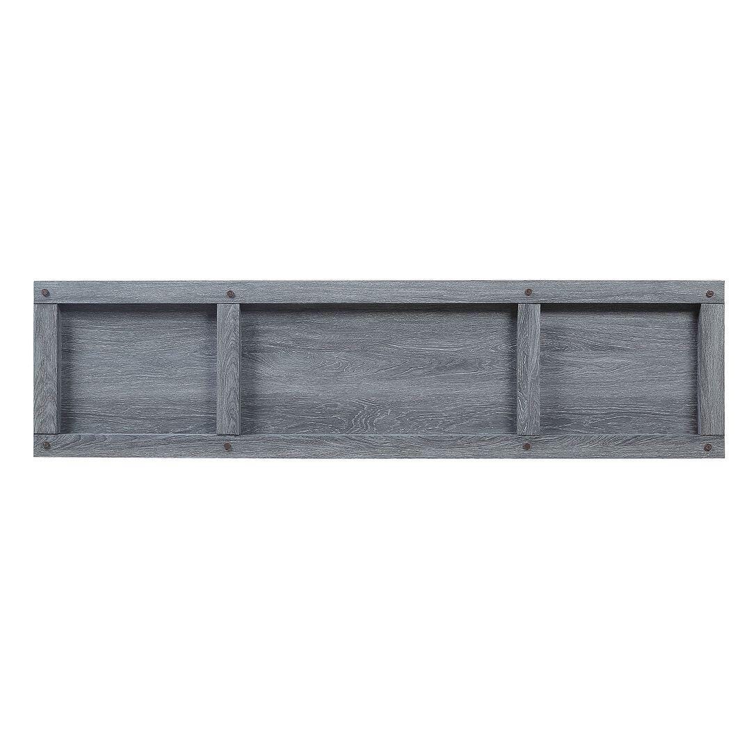 Manhattan Comfort Franklin 60" TV Stand, Gray, large