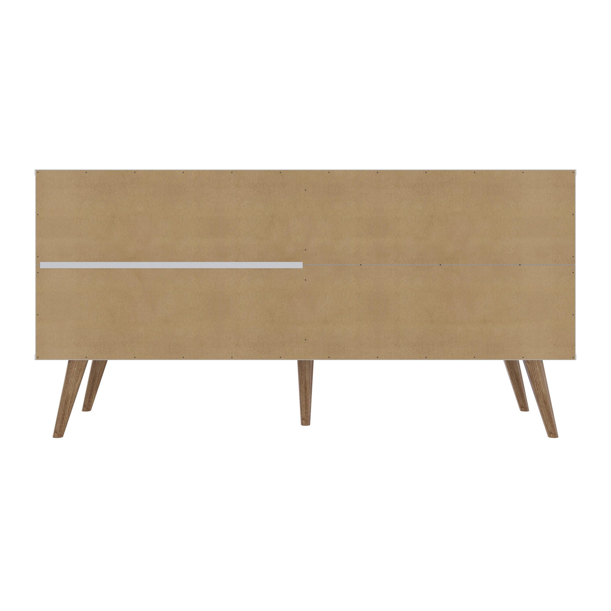 Manhattan Comfort Amber 53.7" TV Stand, White/Blue, large