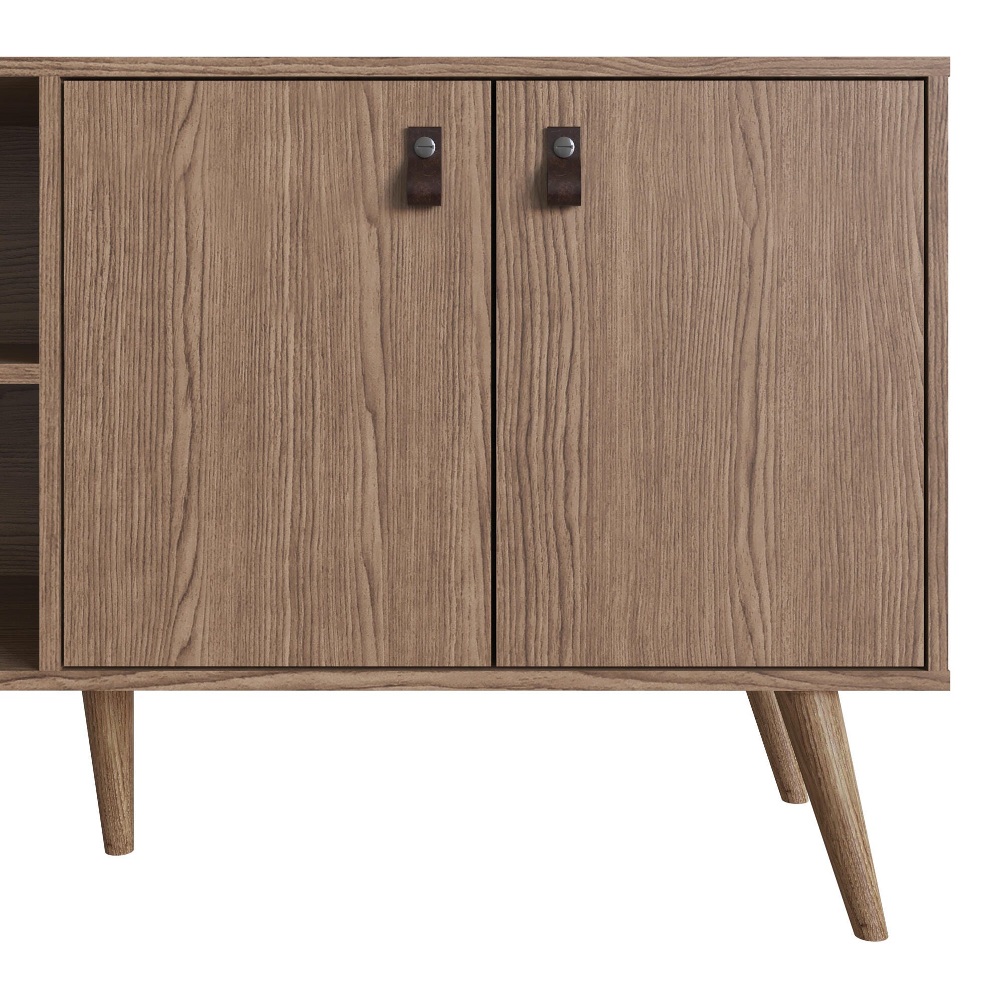 Manhattan Comfort Amber 53.7" TV Stand, Natural, large