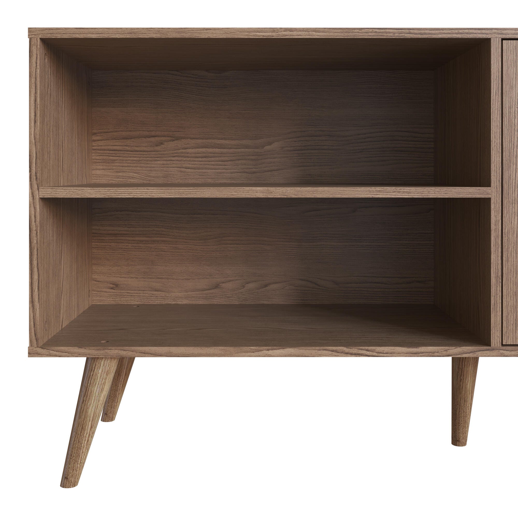 Manhattan Comfort Amber 53.7" TV Stand, Natural, large