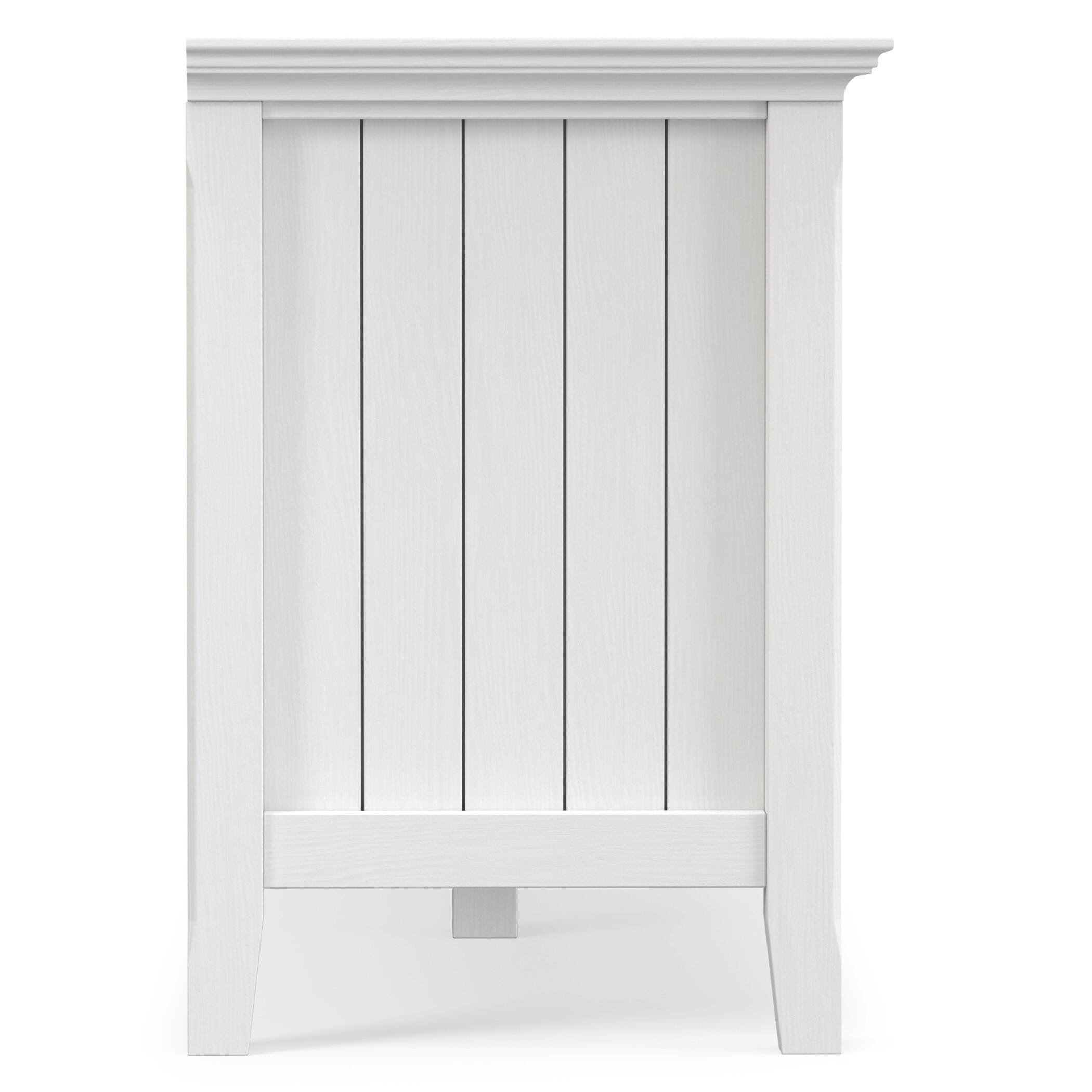Simpli Home Acadian 60" TV Media Stand, White, large