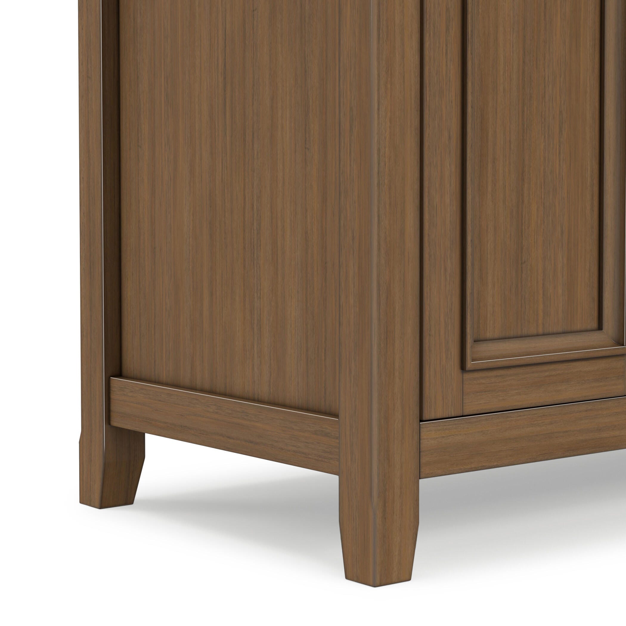Simpli Home Amherst 72" TV Media Stand, Rustic Natural Aged Brown, large