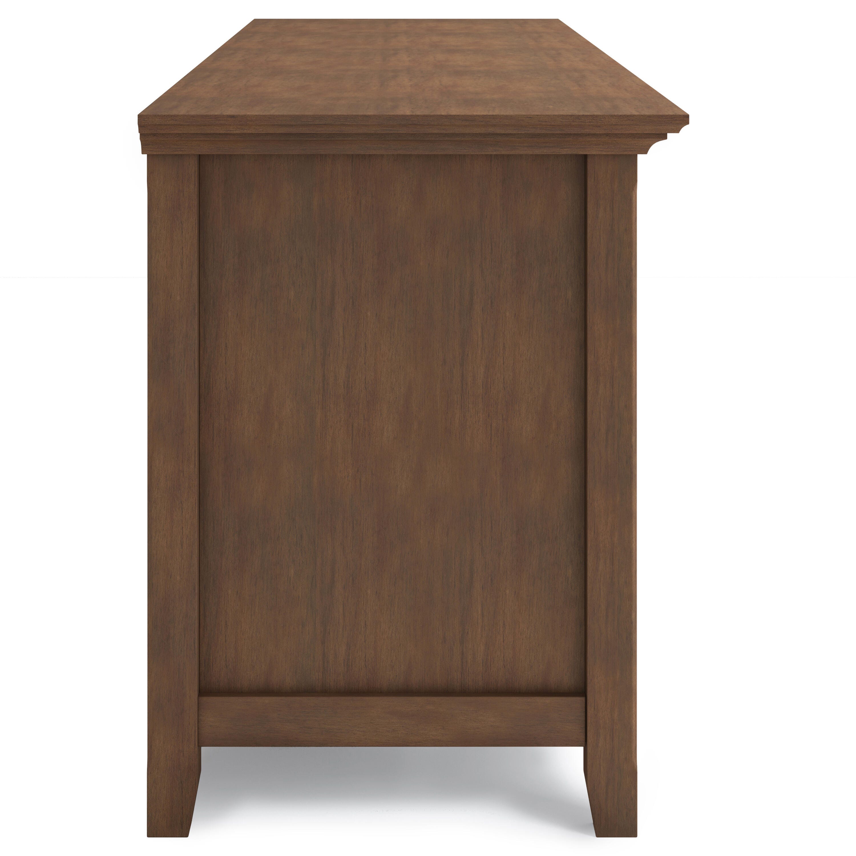Simpli Home Amherst 72" TV Media Stand, Rustic Natural Aged Brown, large