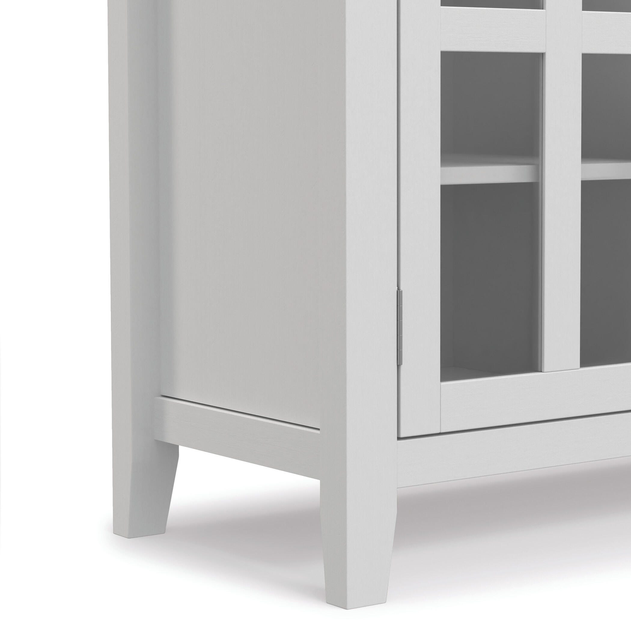Simpli Home Artisan 53" TV Media Stand, White, large