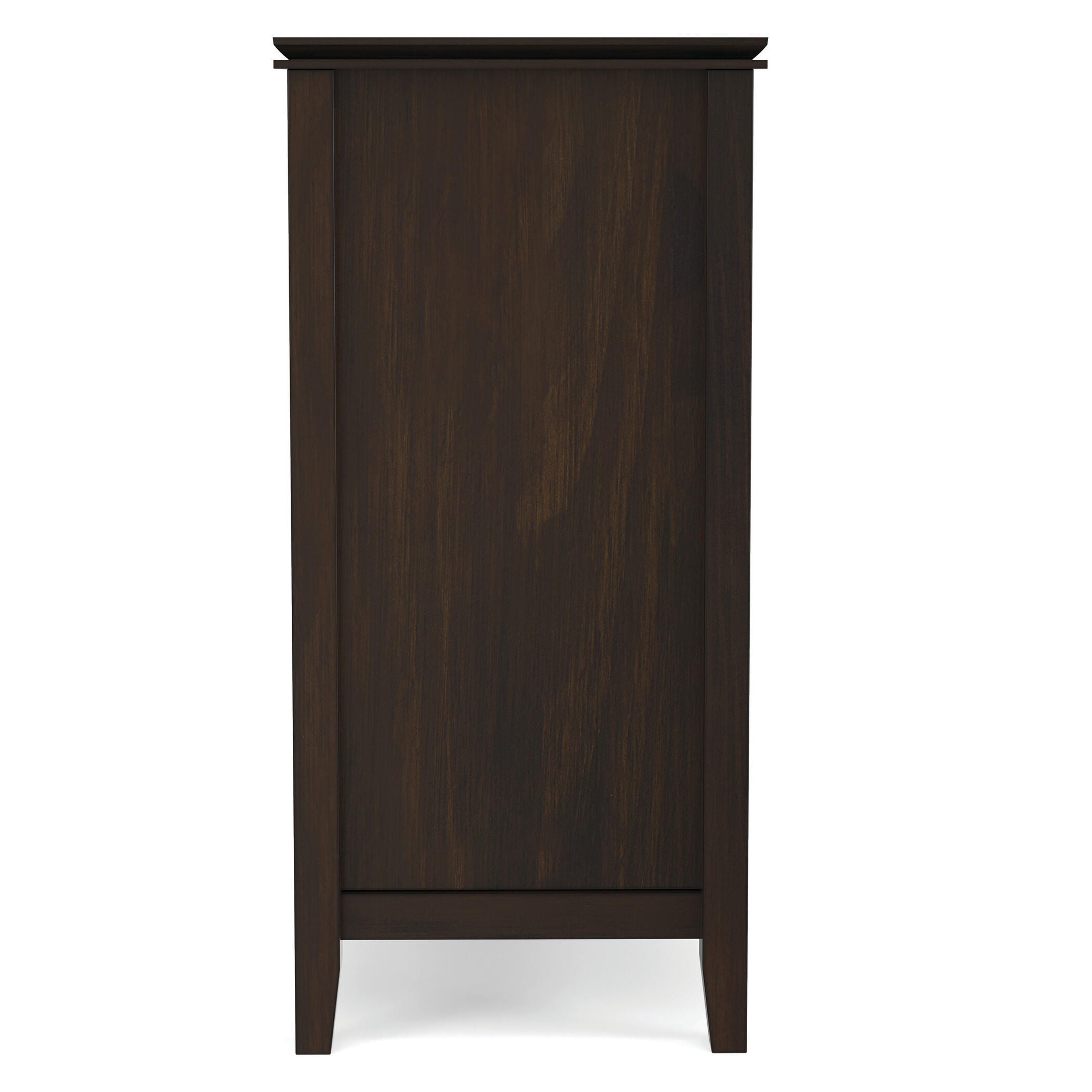 Simpli Home Artisan 53" TV Media Stand, Dark Chestnut Brown, large