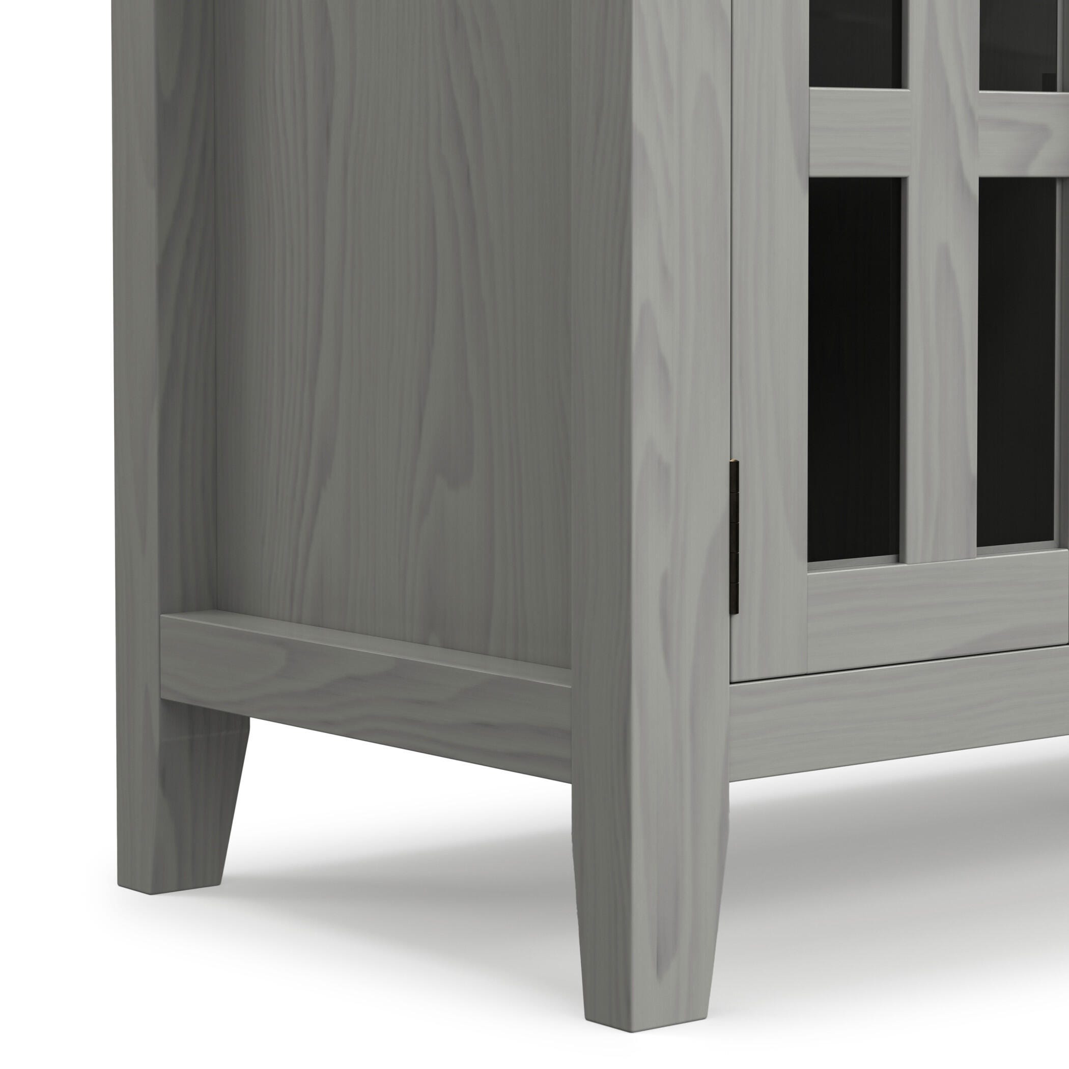 Simpli Home Artisan 72" TV Media Stand, Fog Gray, large