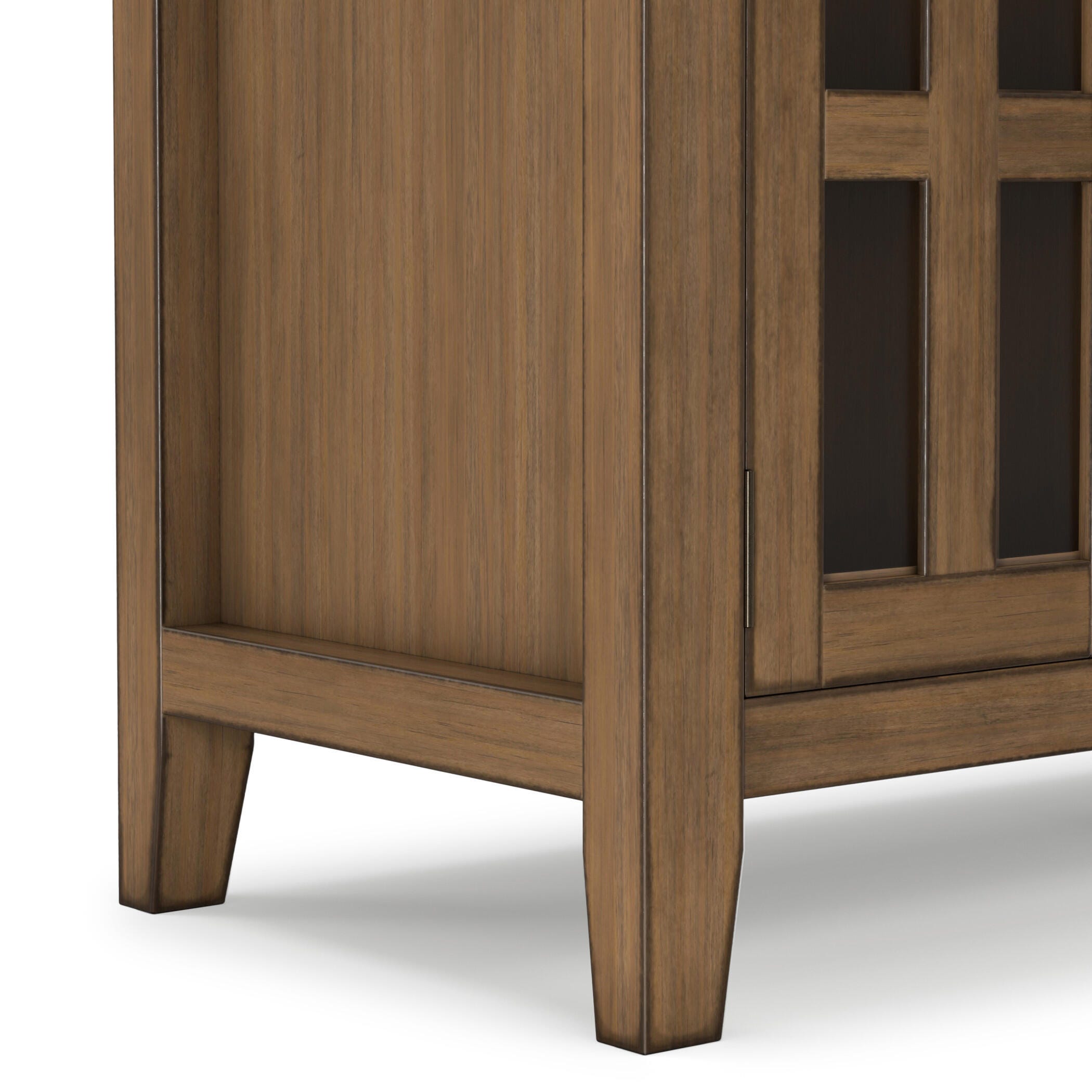 Simpli Home Artisan 72" TV Media Stand, Rustic Natural Aged Brown, large