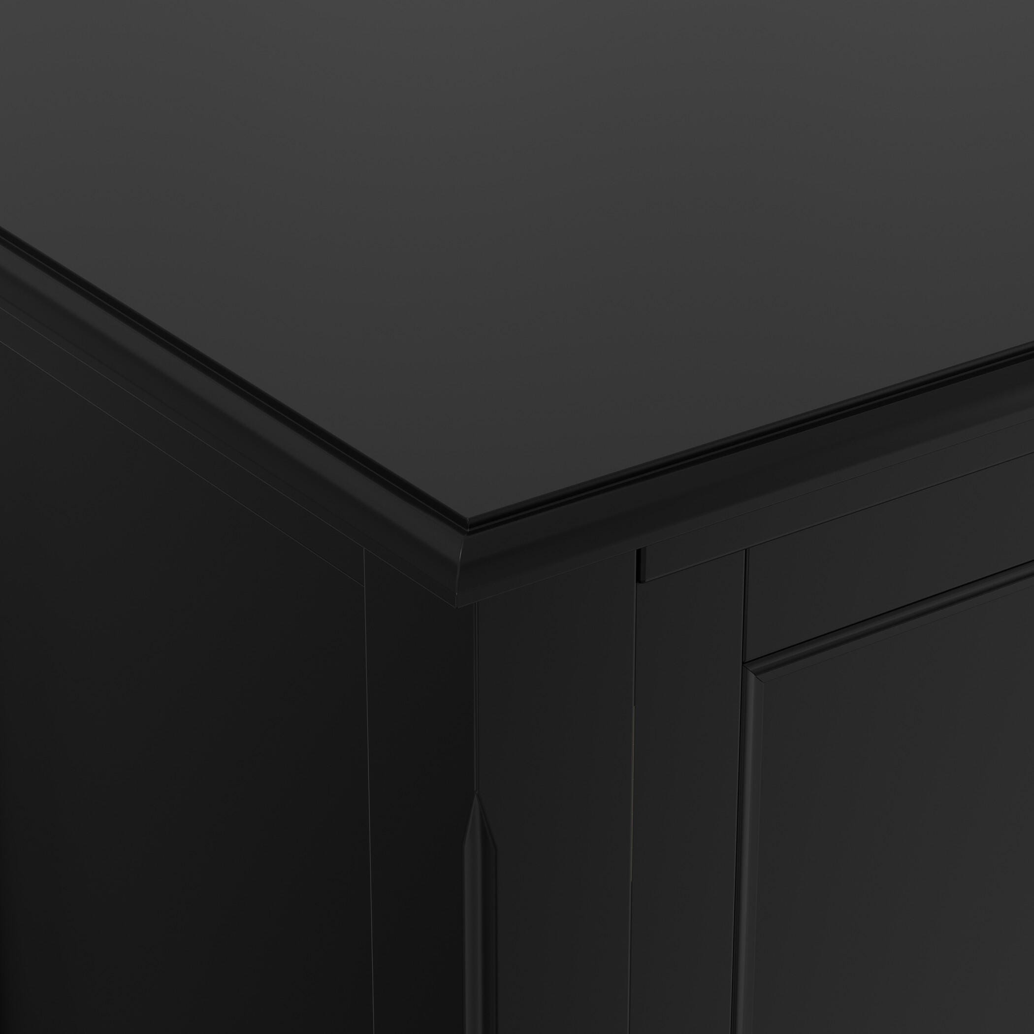 Simpli Home Burlington 72" TV Media Stand, Black, large