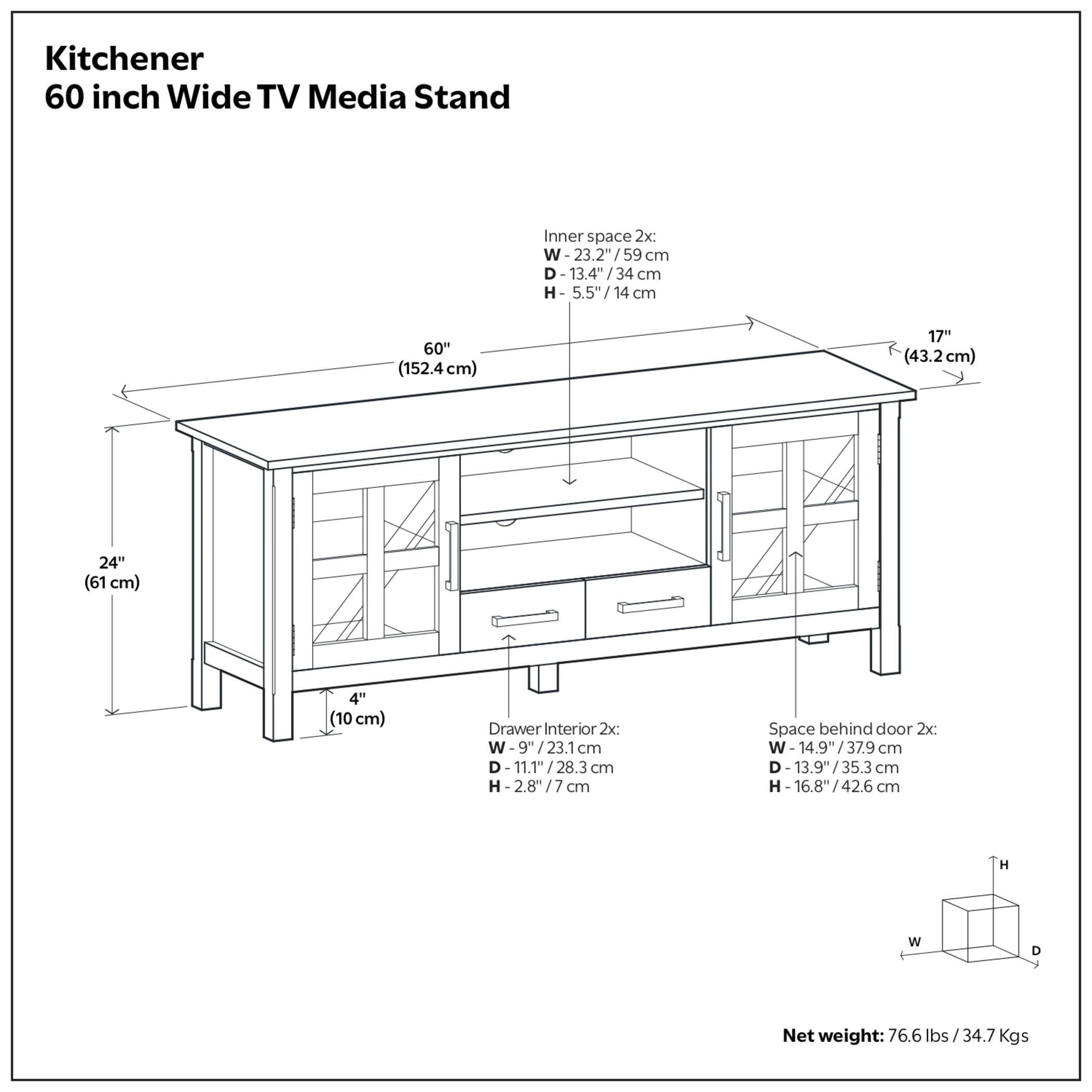Simpli Home Kitchener 60" TV Media Stand, , large