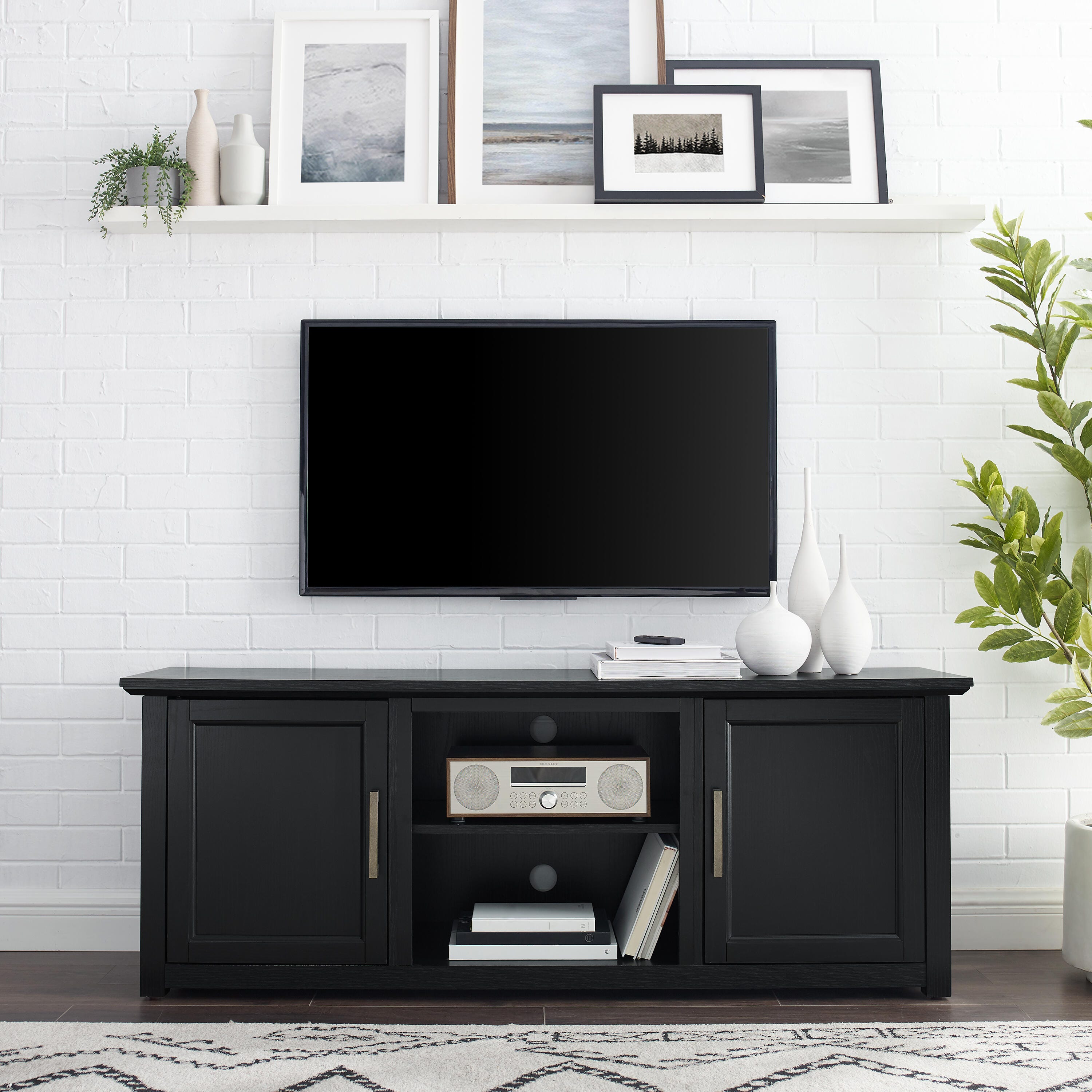 Crosley Furniture Camden Corner 58" TV Stand, , large